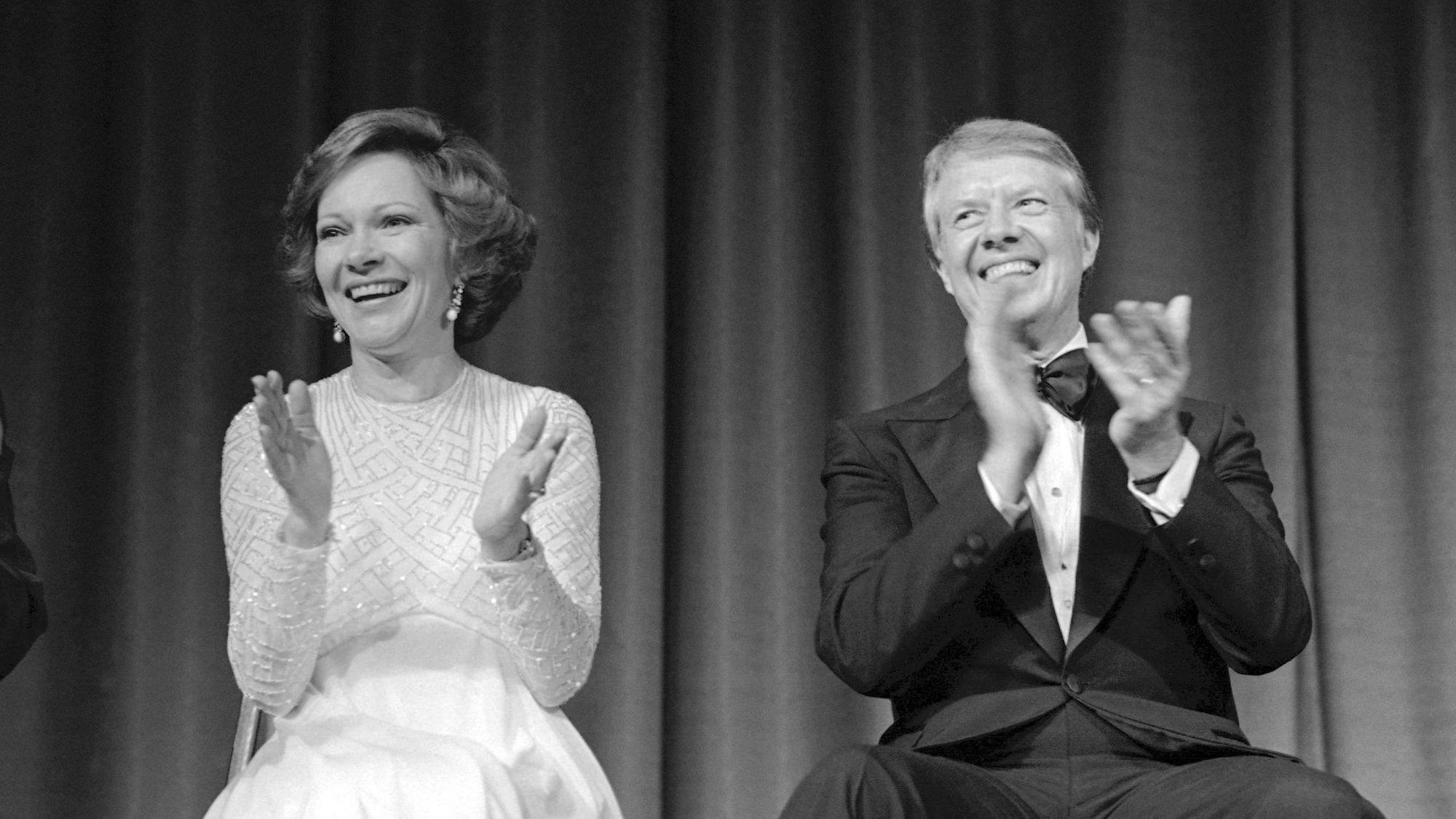 Jimmy Carter (r.) und seine Frau Rosalynn Carter im Jahr 1978