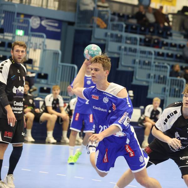 Szene aus einem Handballspiel