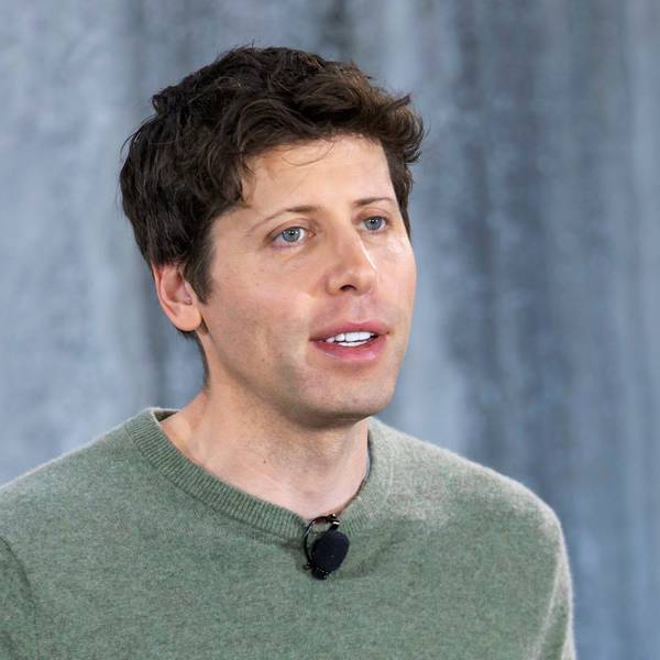 Sam Altman, Gründer des Start-Ups OpenAI, spricht zu Medienvertretern während der Einführung der Integration der Microsoft-Suchmaschine Bing und des Edge-Browsers mit OpenAI