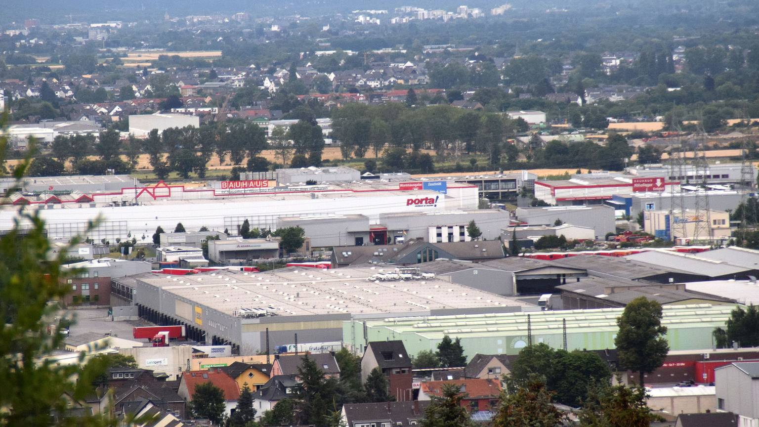 Das Gewerbegebiet Bornheim-Süd.