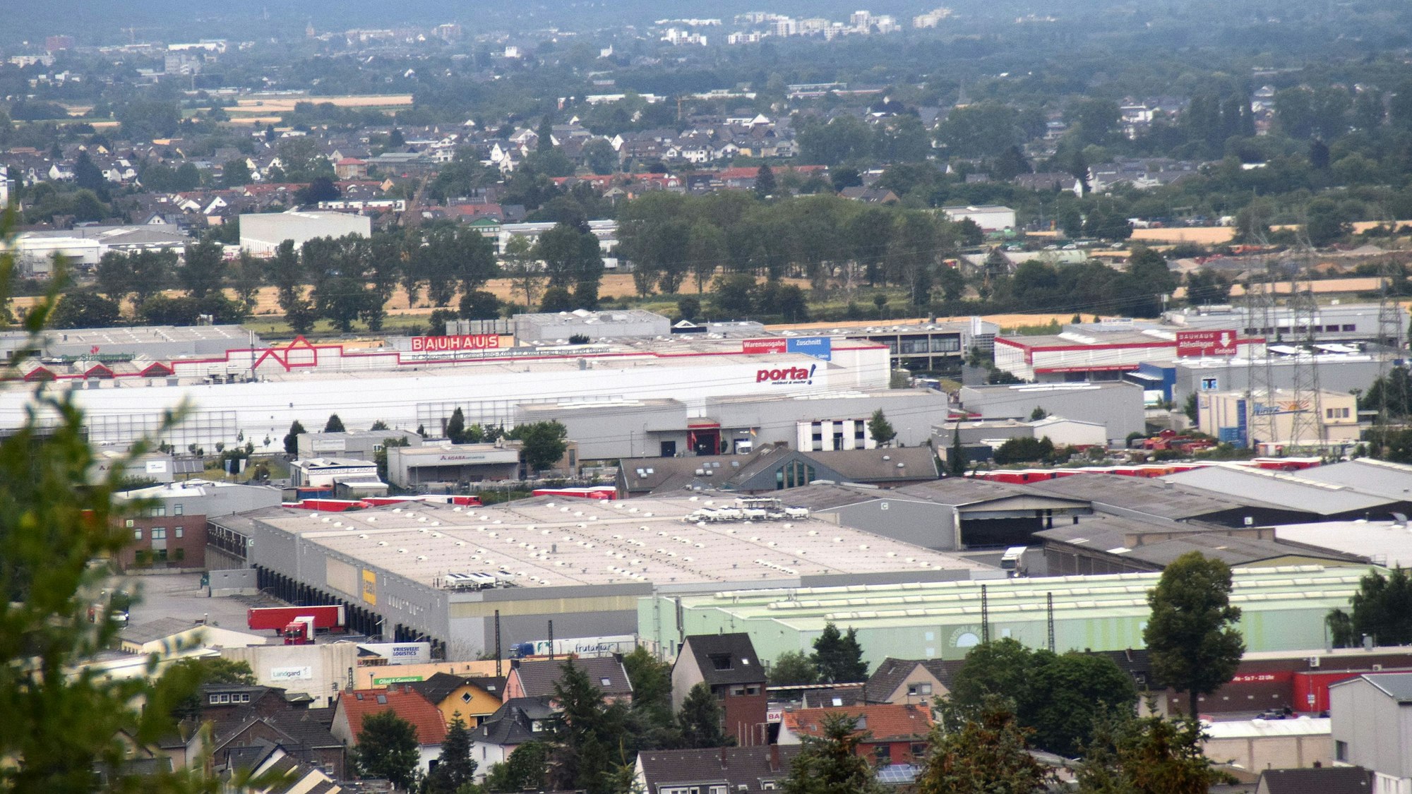 Das Gewerbegebiet Bornheim-Süd.