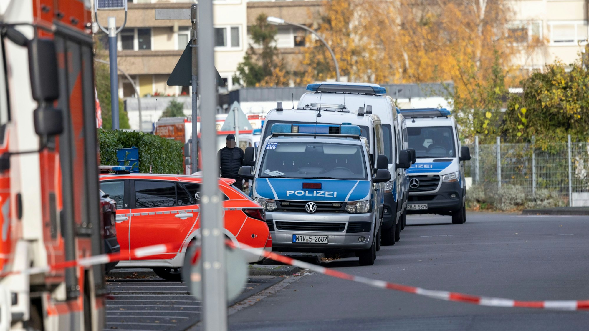 Das Gebiet am Görlinger Zentrum wurde weiträumig abgesperrt.