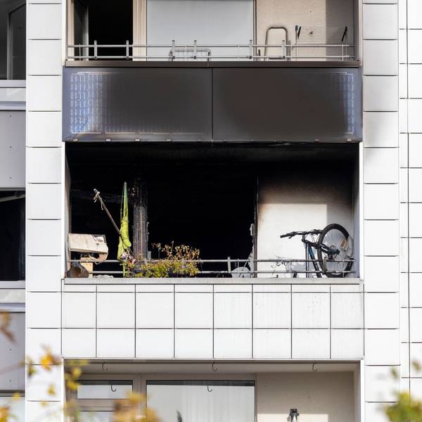 Völlig zerstört wurden der Balkon und die Wohnung in Bocklemünd