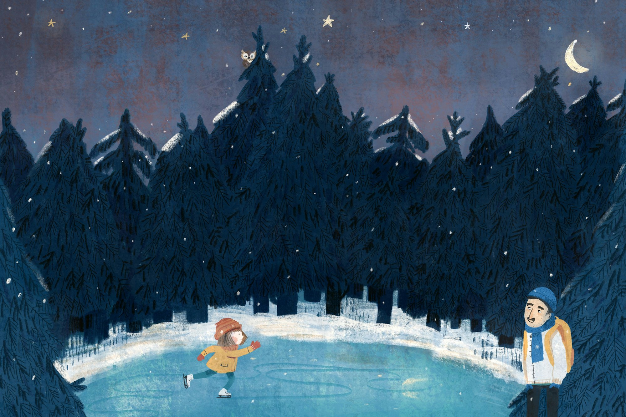 Illustration aus "Warum Weihnachtswunder manchmal ganz klein sind" von Erhard Dietl und Andrea Stegmaier