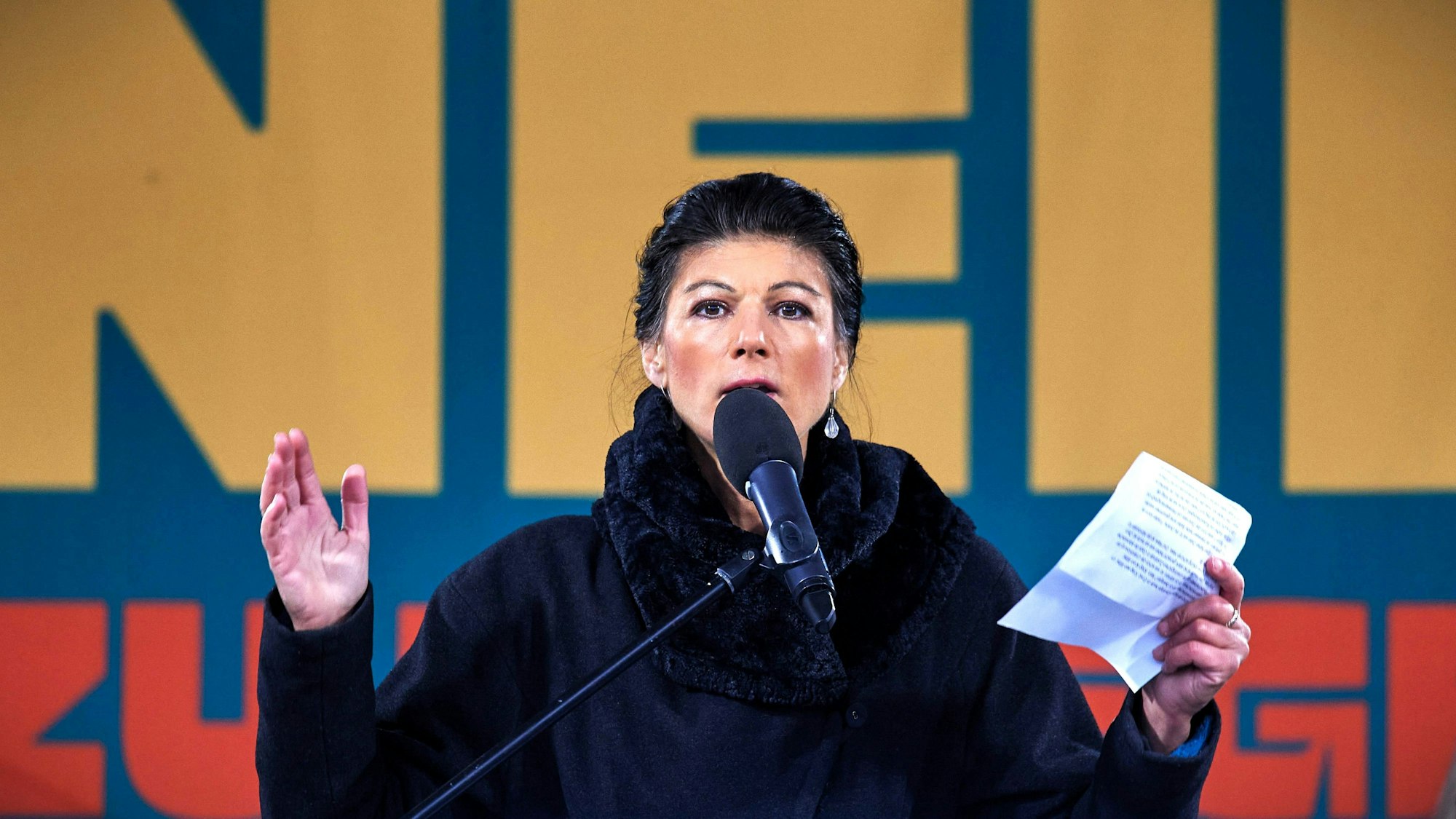 Die frühere Linken-Politikerin Sahra Wagenknecht steht vor der Gründung ihrer eigenen Partei BSW.