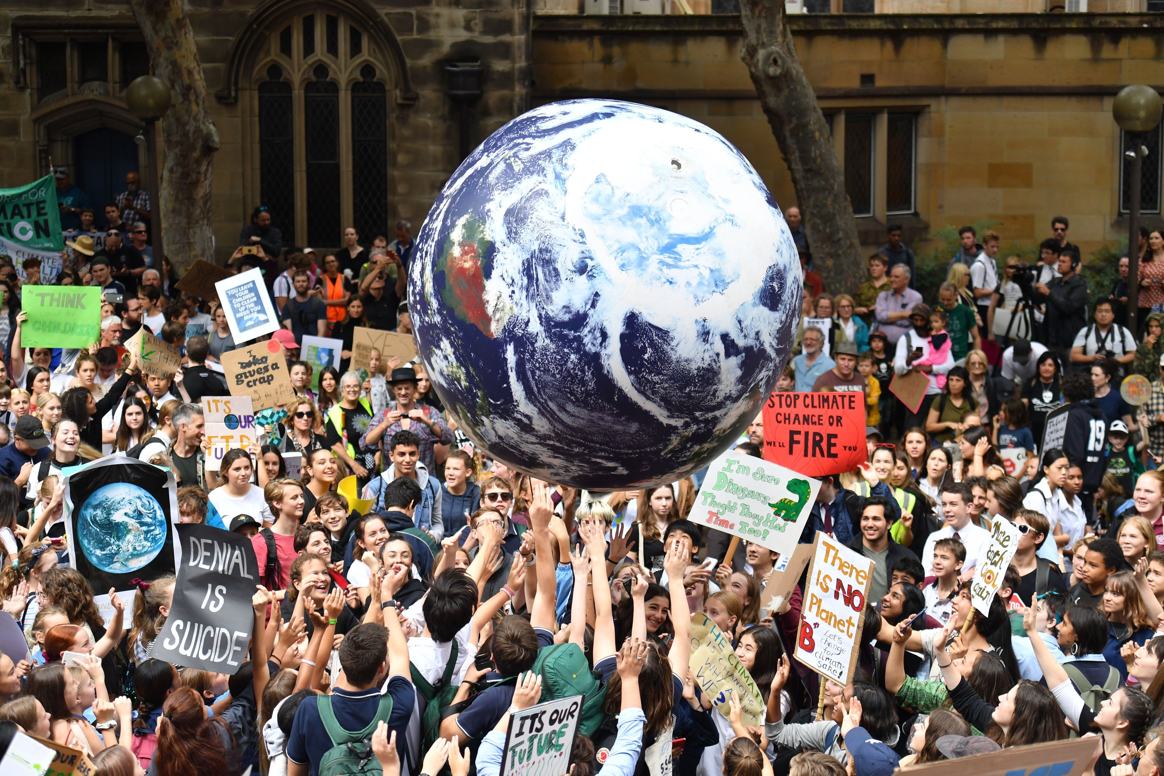 Eine Klimakundgebung in Sydney, Australien. (Archivbild)