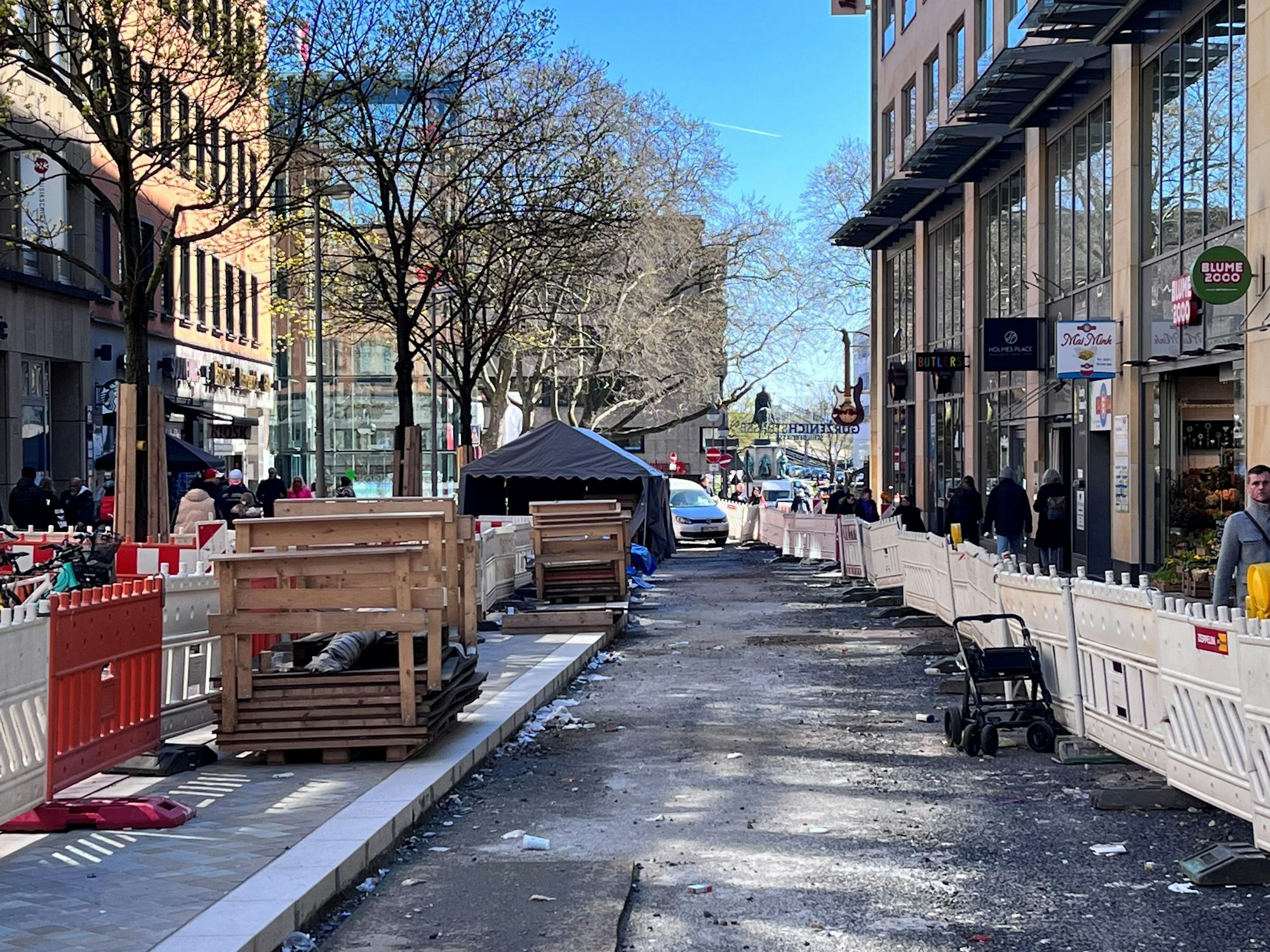 Die Baustelle im April diesen Jahres