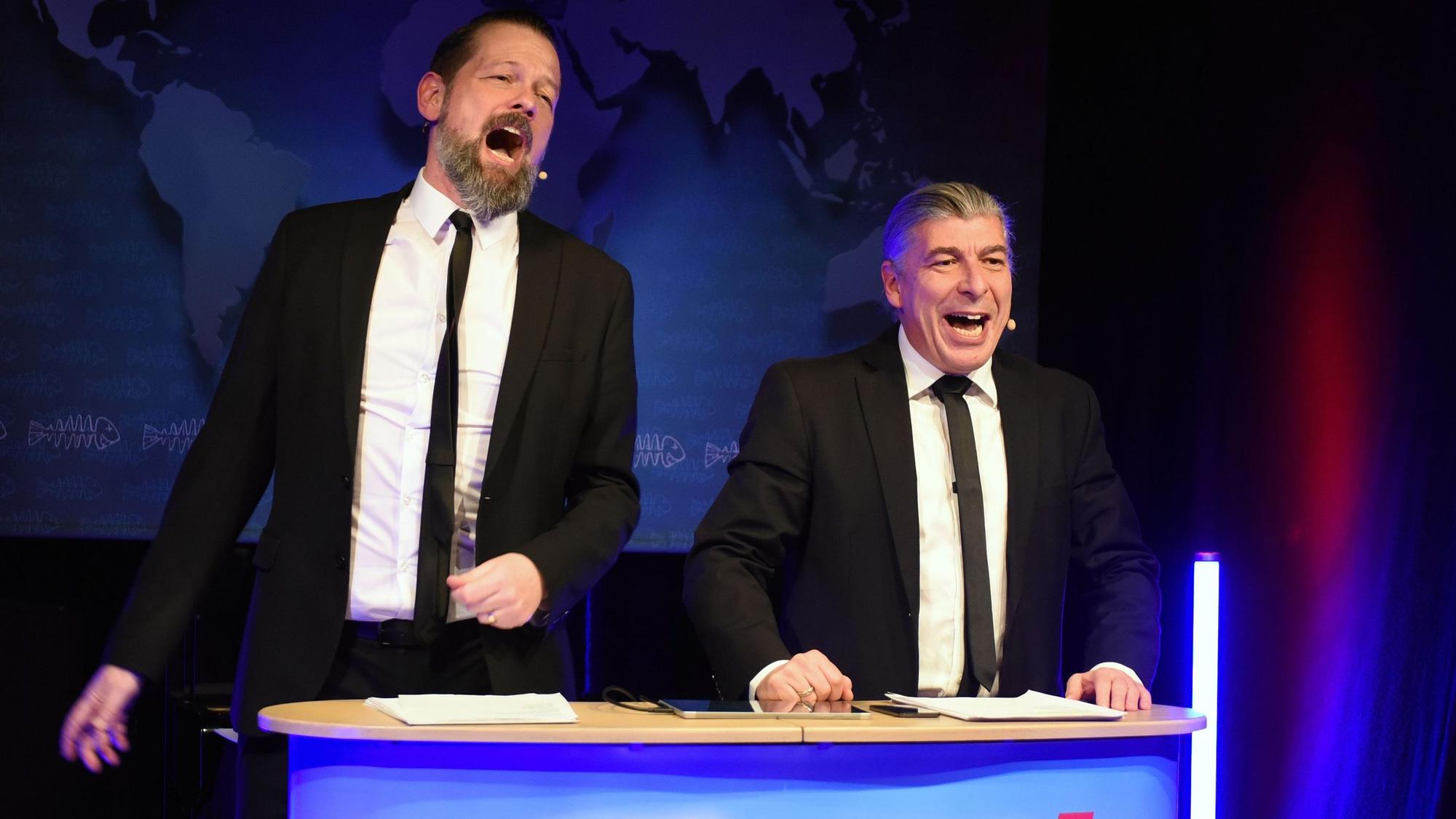 Das Comedy-Duo Onkel Fisch alias Adrian Engels (l.) und Markus Riedinger.