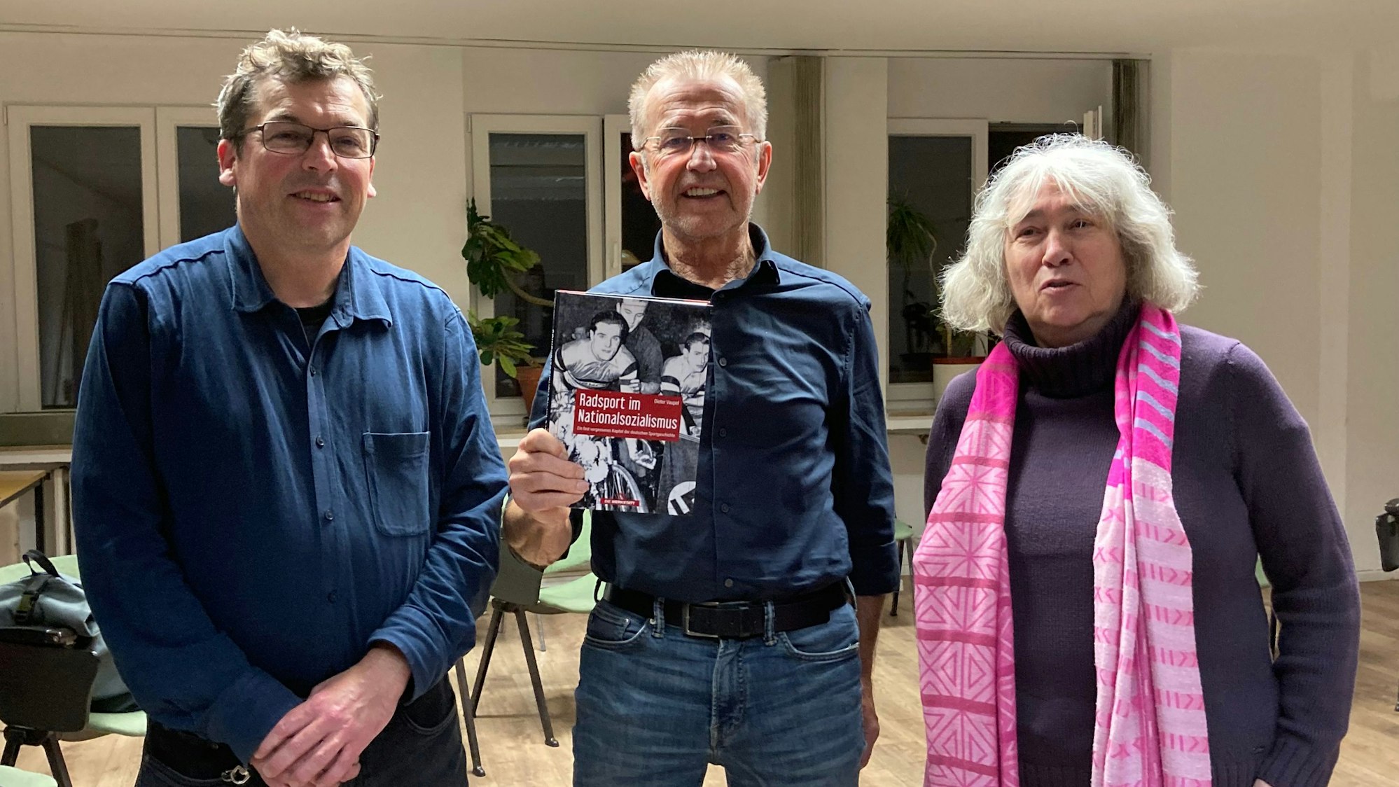 Dieter Vaupel (M.), Autor der Studie mit Frank Schwalm und Renate Franz.
