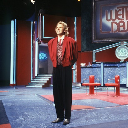 Beginn einer erfolgreiche Ära: Moderator Thomas Gottschalk bei seiner Premiere von „Wetten dass...?“ am 26. September 1987.
