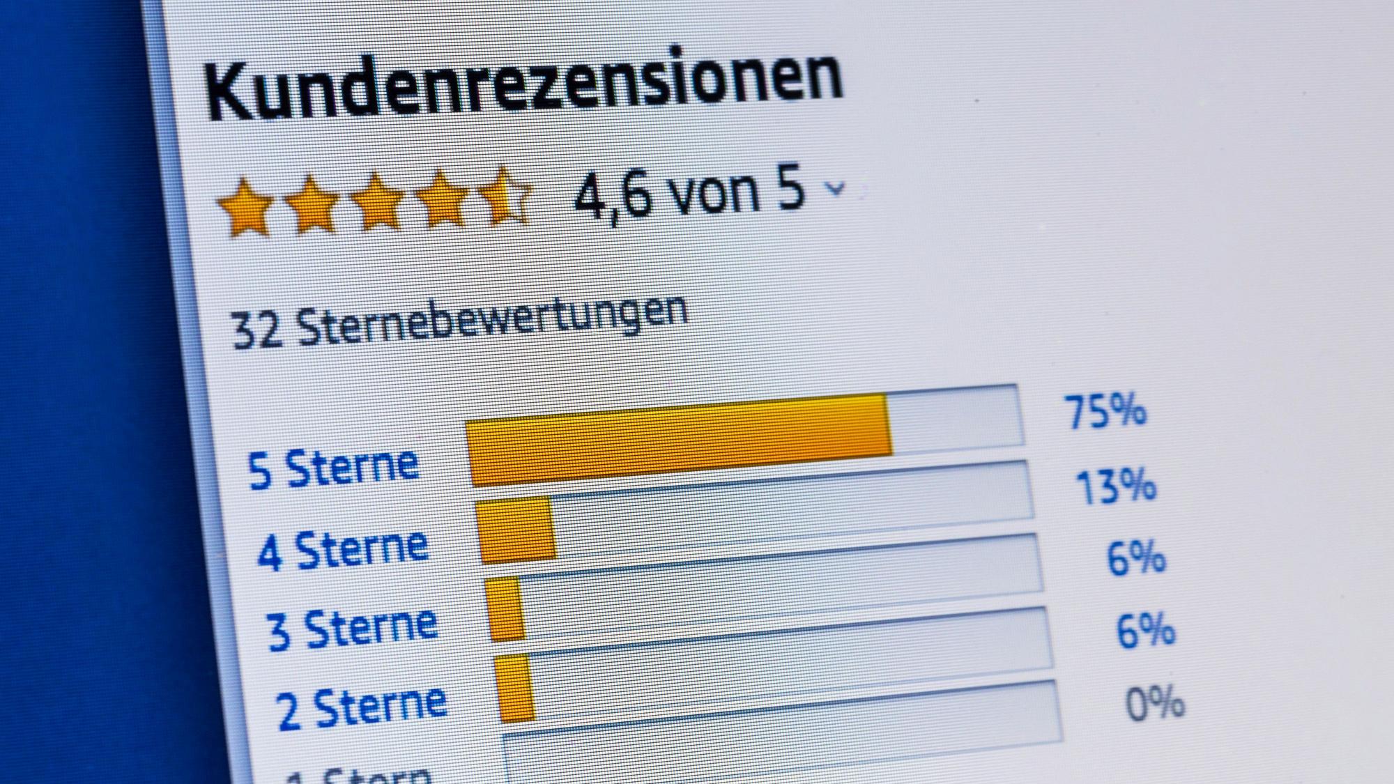 Bewertung auf Amazon
