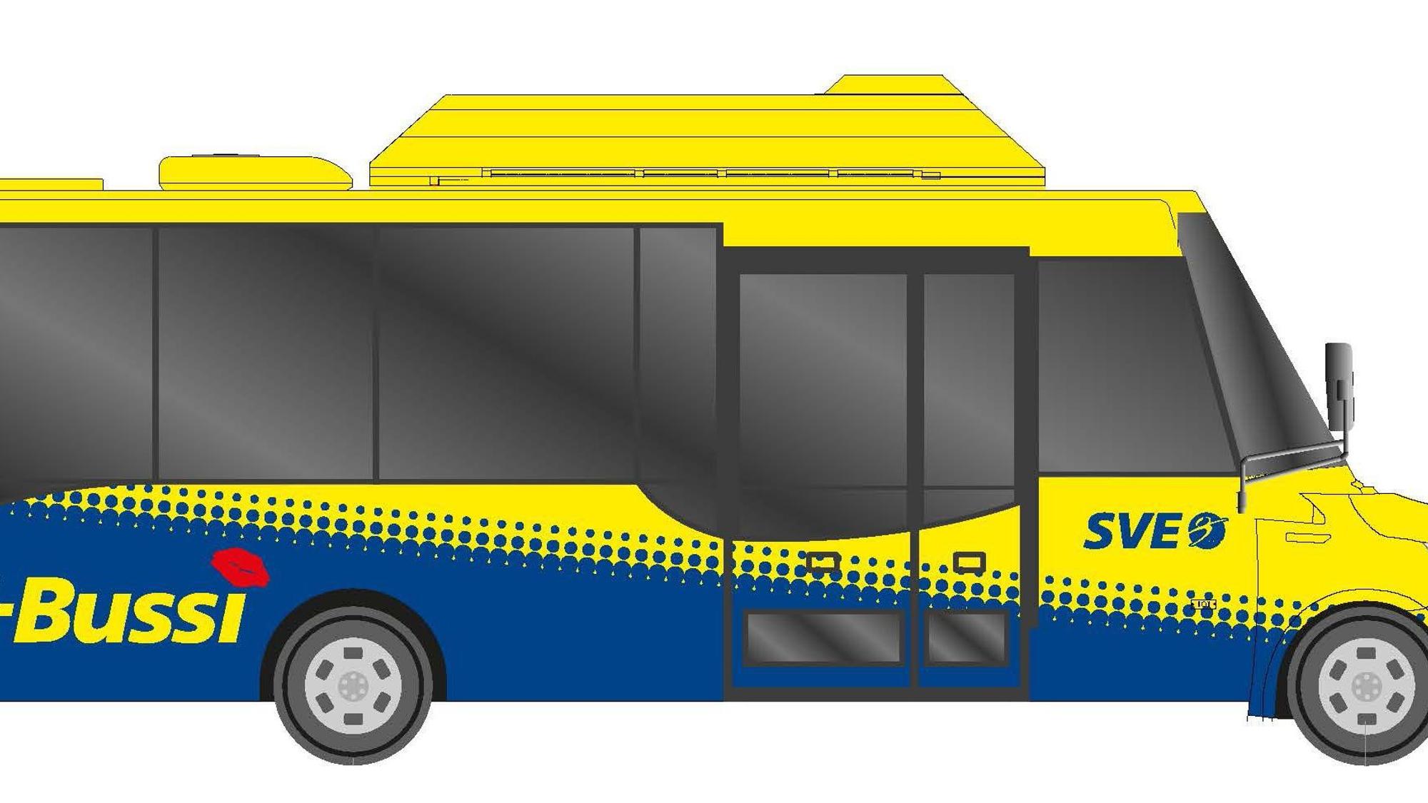 Die Darstellung zeigt, wie die E-Bussis aussehen sollen.