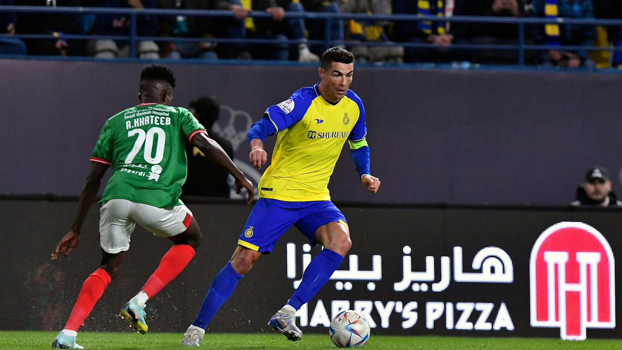 Riad: Cristiano Ronaldo (r.) von Al Nassr in Aktion (Archivbild). Mit einer Fair-Play-Geste sorgt Ronaldo für Aufsehen in der asiatischen Champions League.