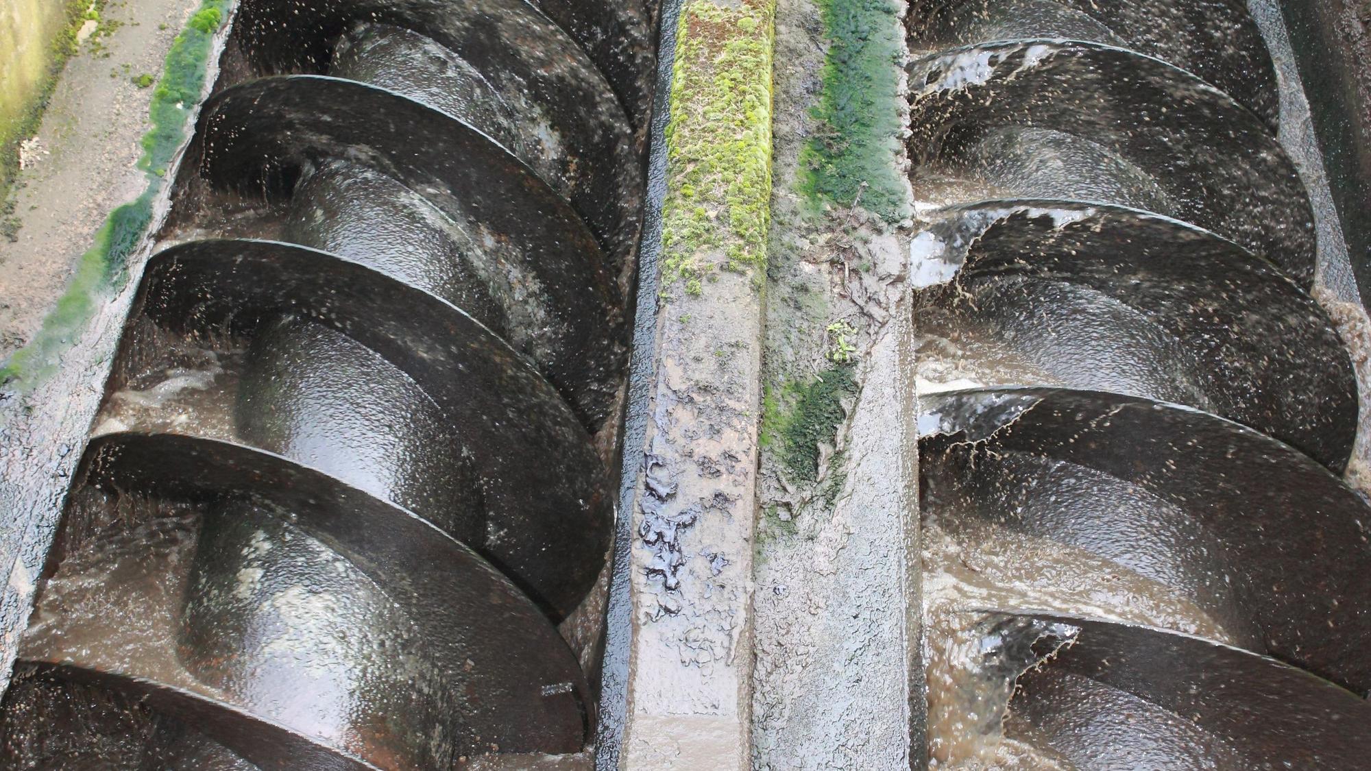 Das Foto zeigt eine Anlage im Abwasserwerk Beningsfeld in Refrath
