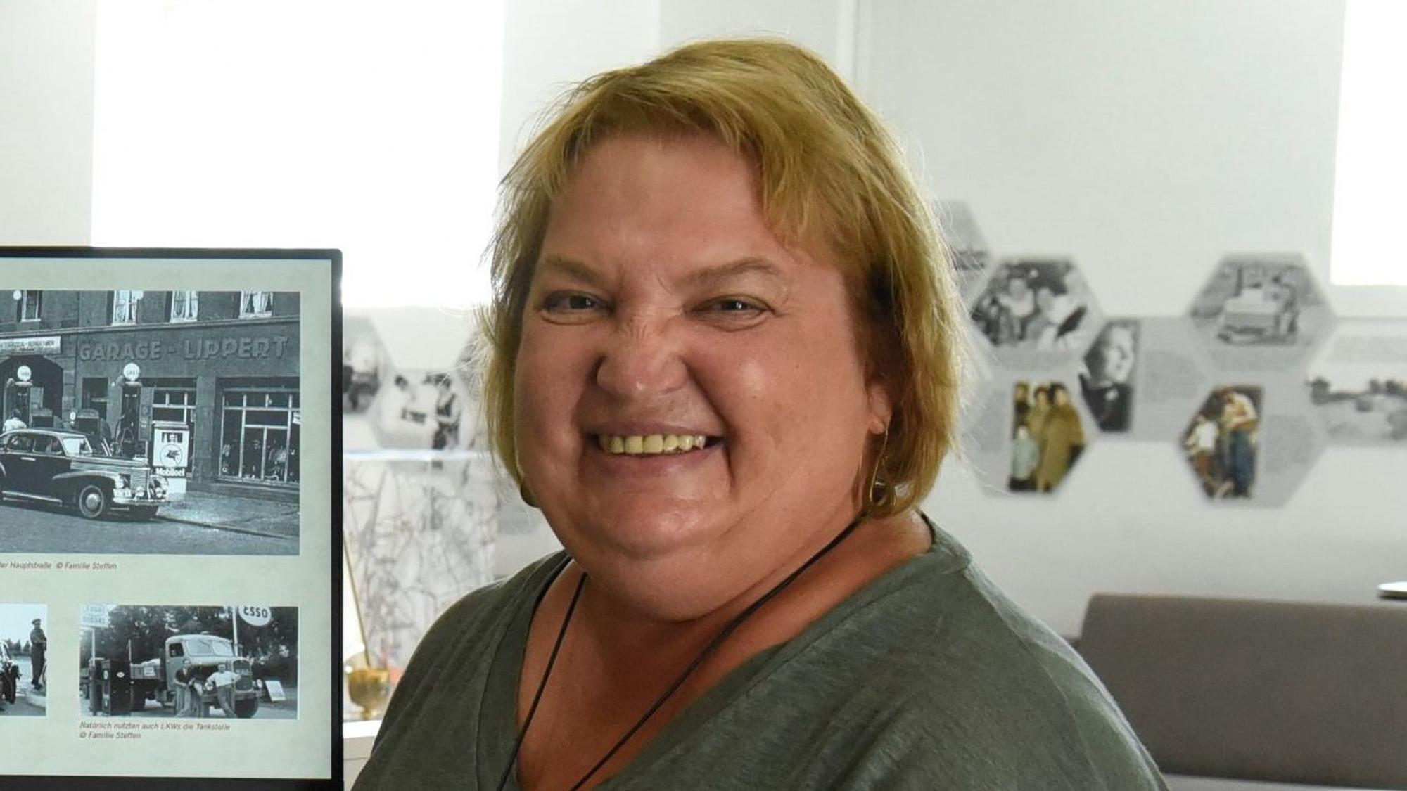 Astrid Machuj im Museum Bergheimat.