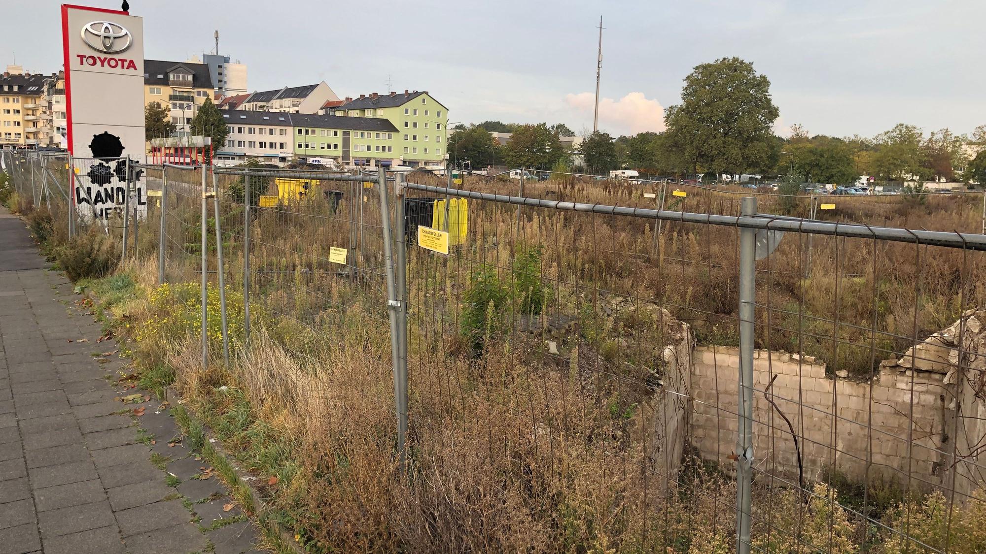 Brache an der Liebigstraße.