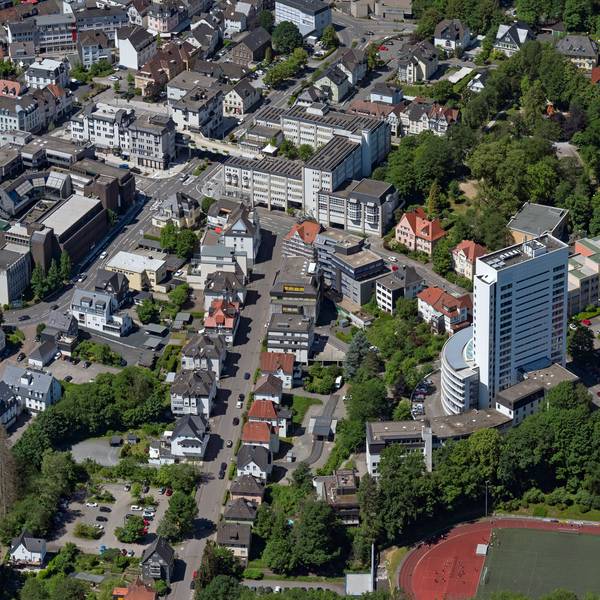 Gummersbach, Innenstadt mit Kreishaus