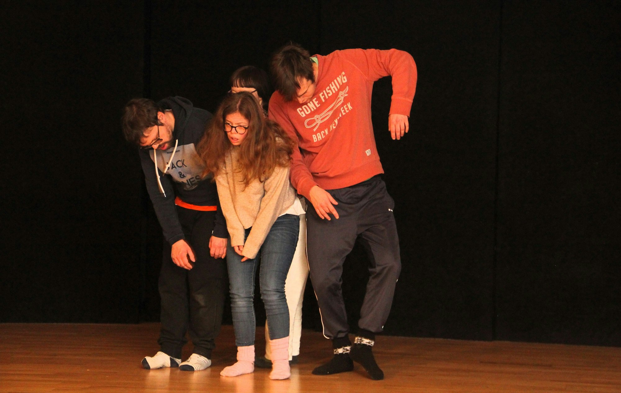 Schauspieler auf der Bühne