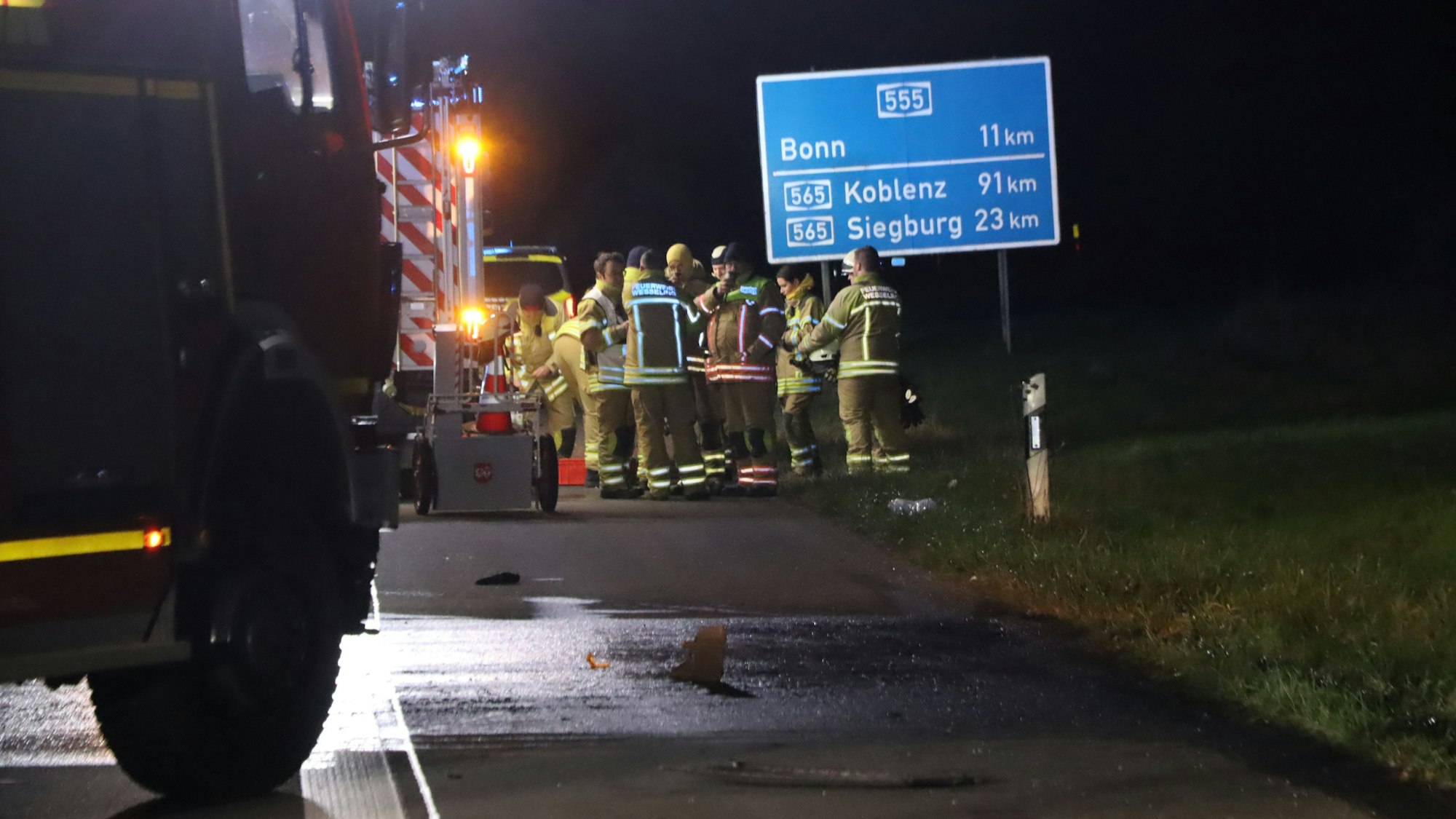 Feuerwehrleute der Wache Wesseling