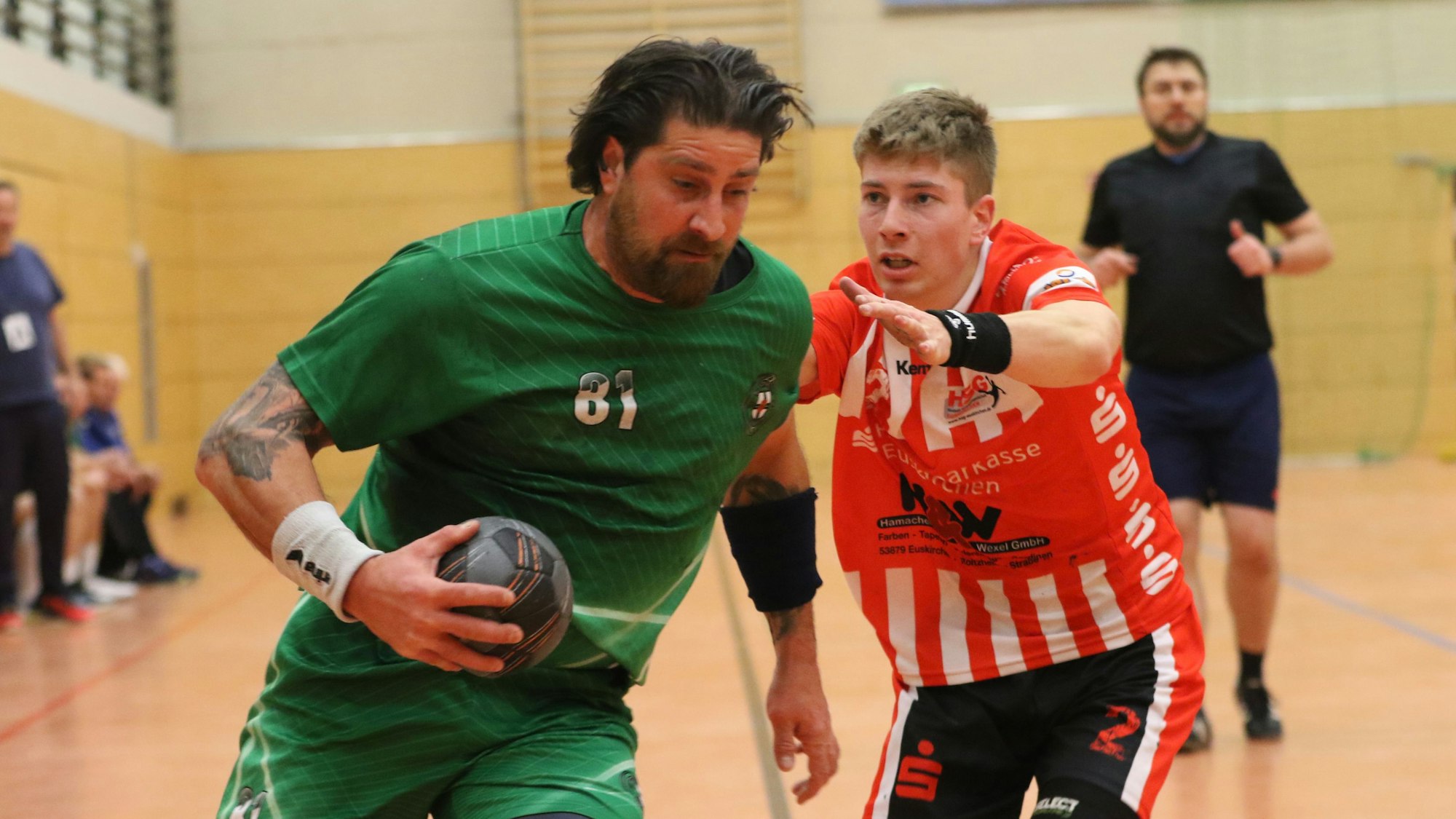 Das Bild zeigt das Duell zwischen Dennis Trimborn und David Odenkirchen.