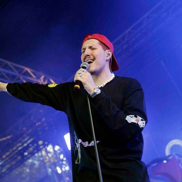 Der Rapper Rin trat am Freitagabend in der Kölner Lanxess Arena auf.