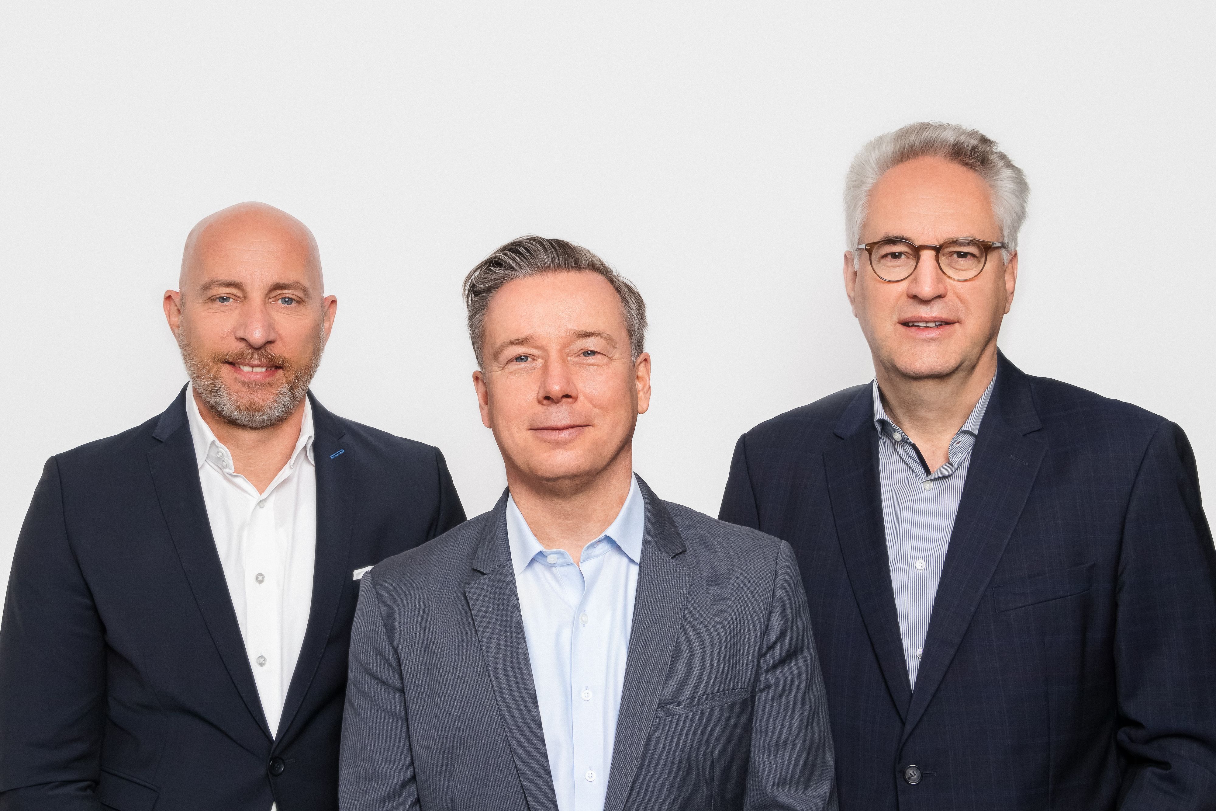 Der Vorstand der Wohnungsbauinitiative Köln (v.l.) Carsten Rutz, Jens Bruckner, Stefan Rappen.