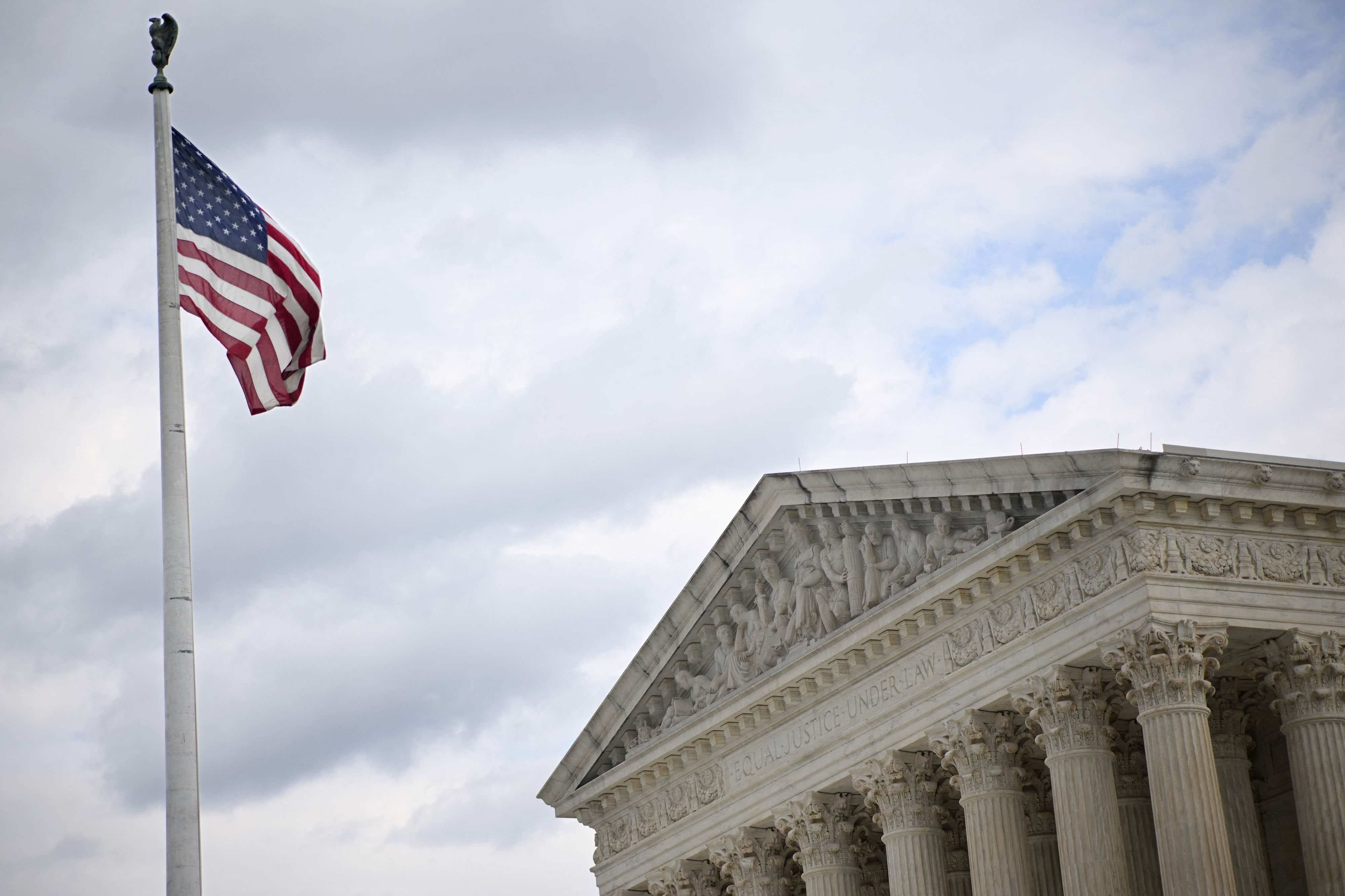 (FILES) The US Supreme Court is seen in Washington, DC, on October 9, 2023. The US Supreme Court appeared divided on December 4, 2023 as it heard a challenge to Purdue Pharma's $6 billion opioids settlement immunizing the Sackler family that controlled the drugmaker from future litigation. (Photo by Mandel NGAN / AFP)