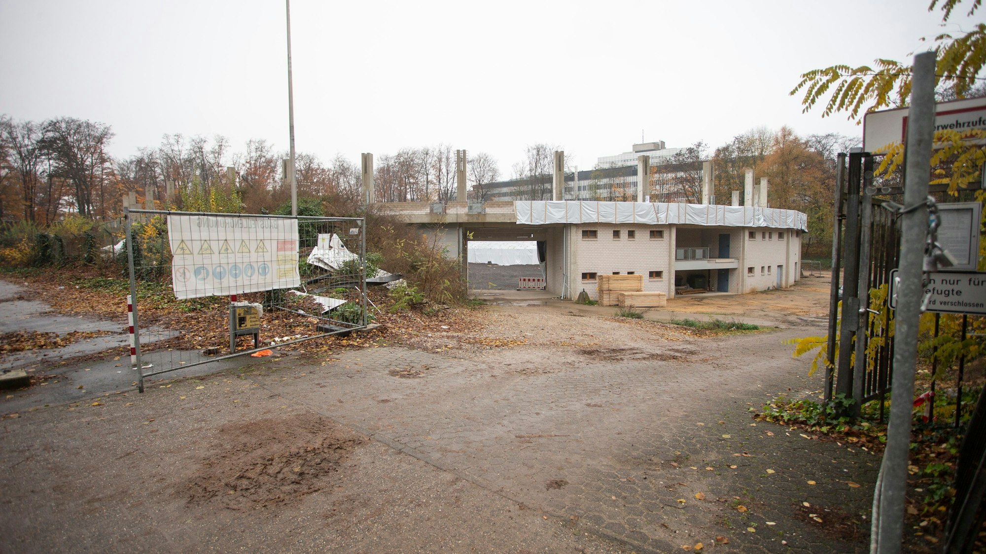 Die Baustelle des neuen Radstadions