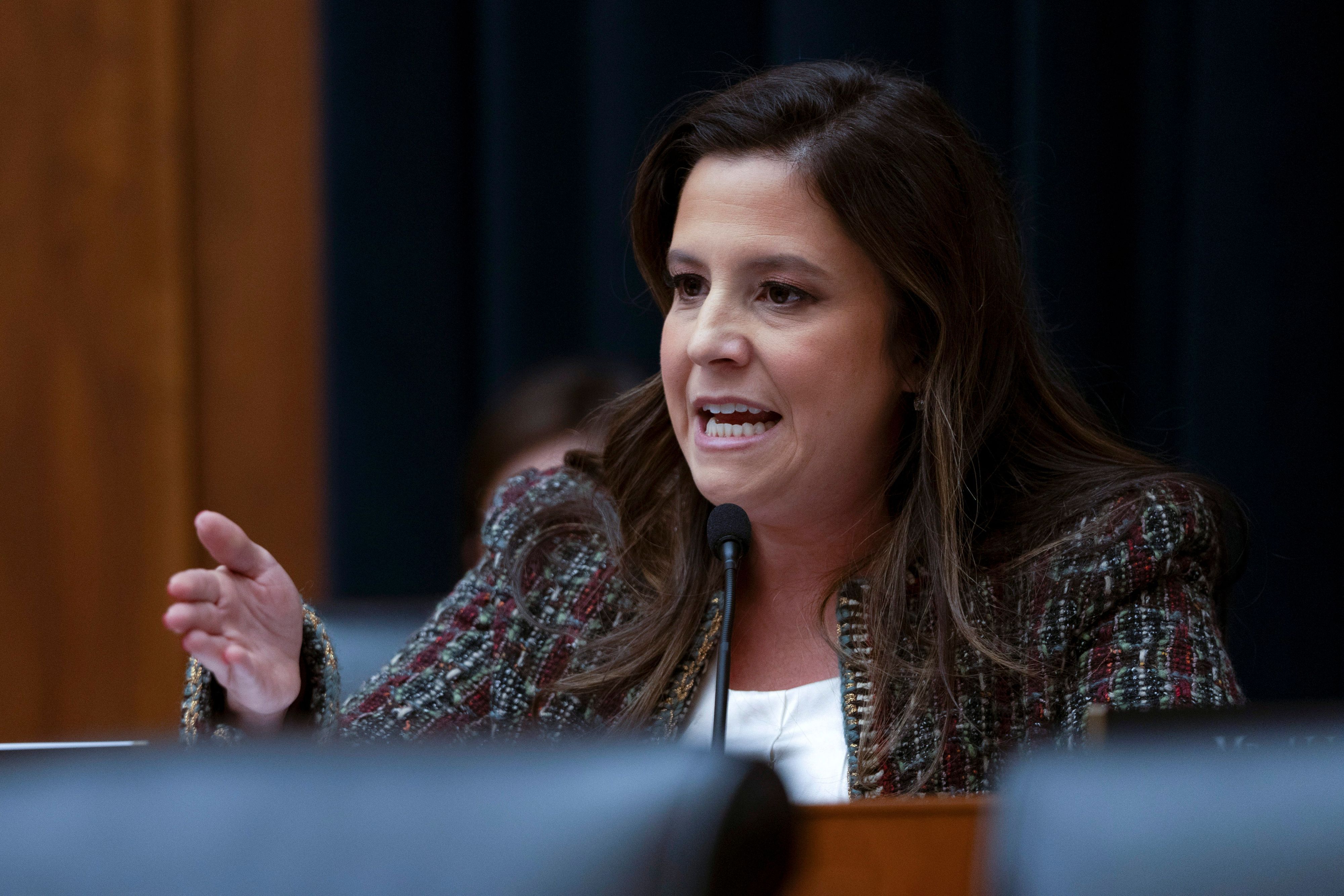 Die Abgeordnete Elise Stefanik war während der Anhörung mehrfach außer sich.