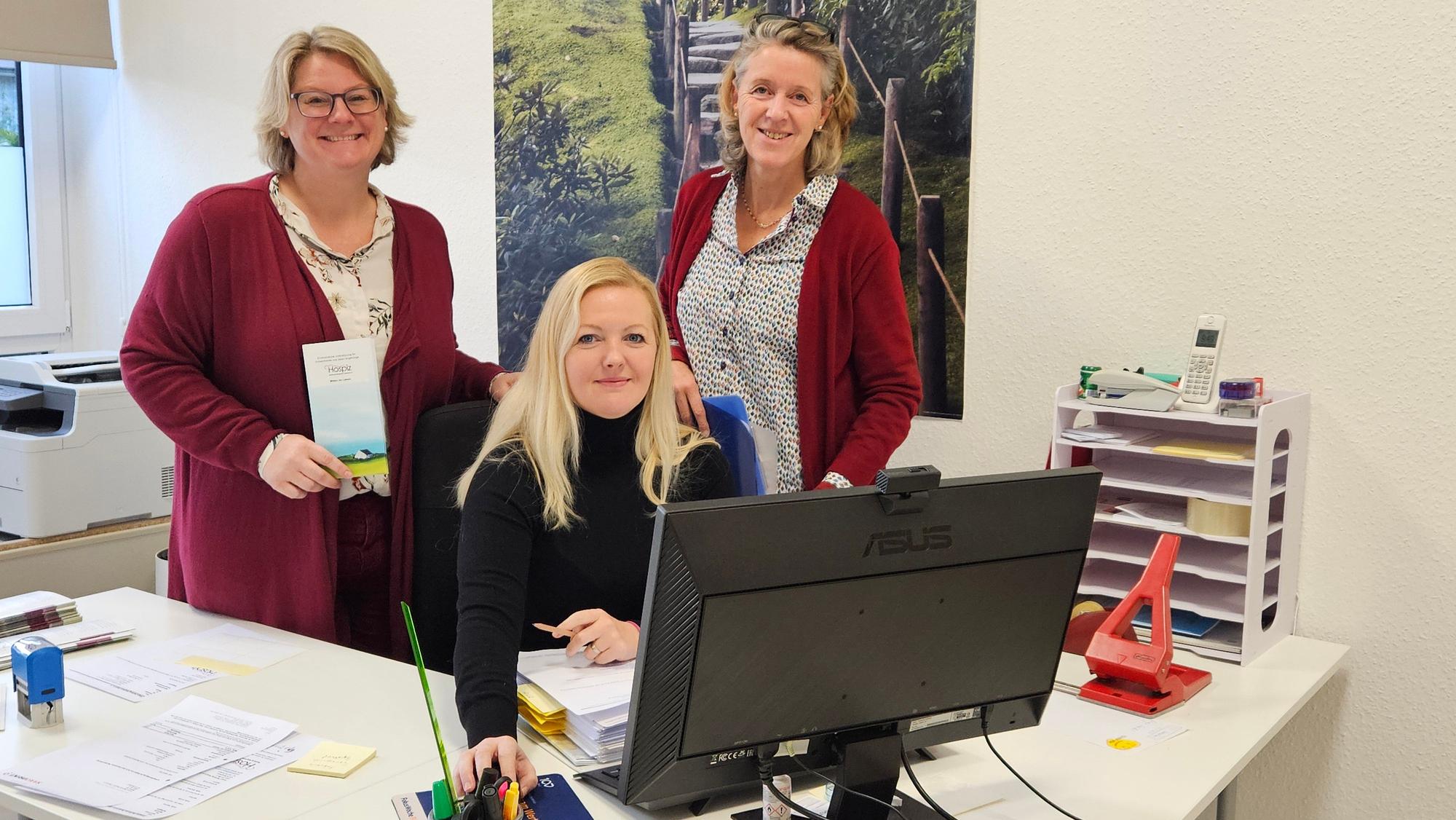 Maria Riederer (r.) mit ihren Kolleginnen Sophie Rosenberger und Helena Gerl.