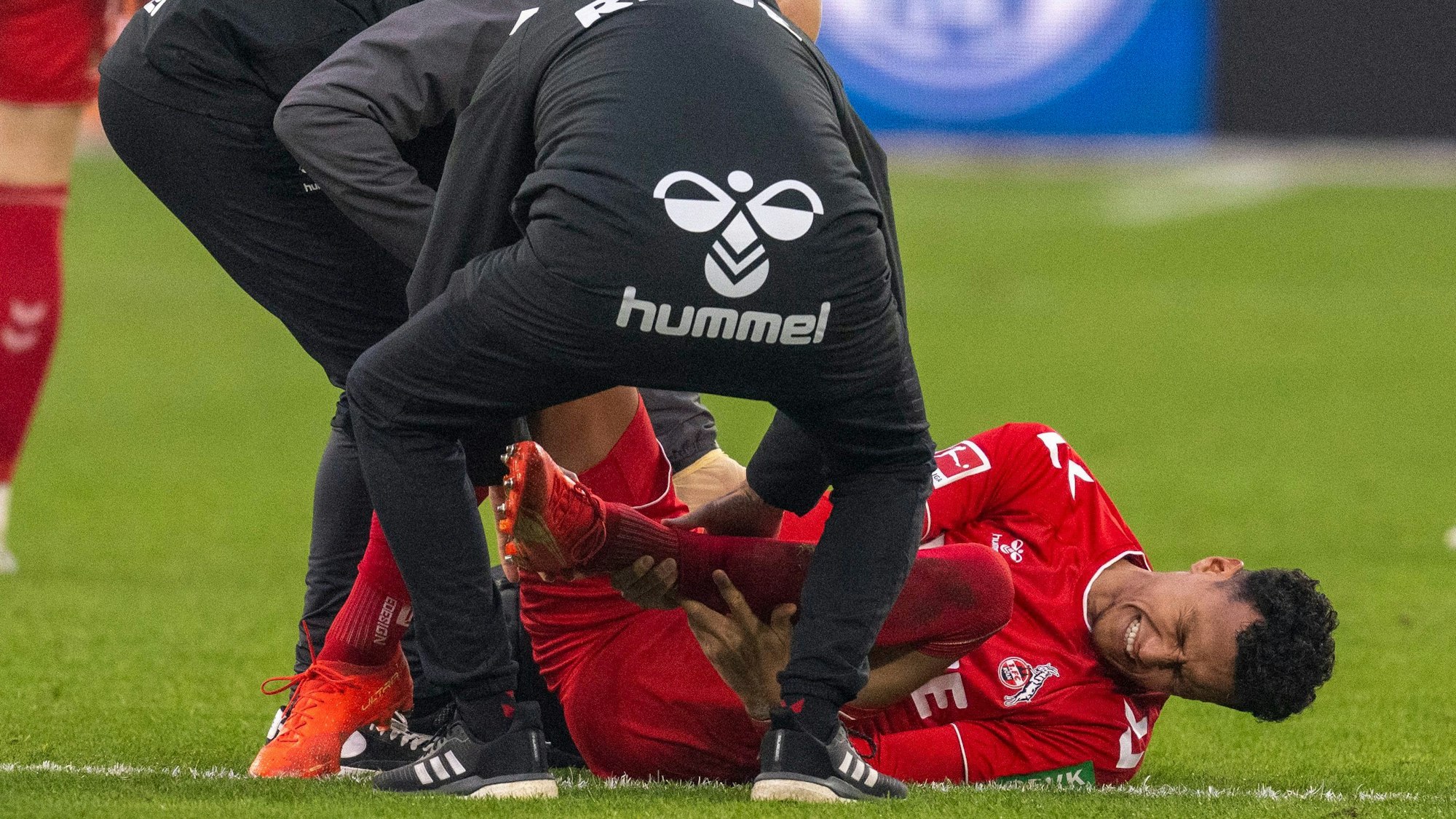 Noch nicht ganz sicher ist der Einsatz von FC-Torjäger Davie Selke am Sonntag gegen den 1. FSV Mainz 05.