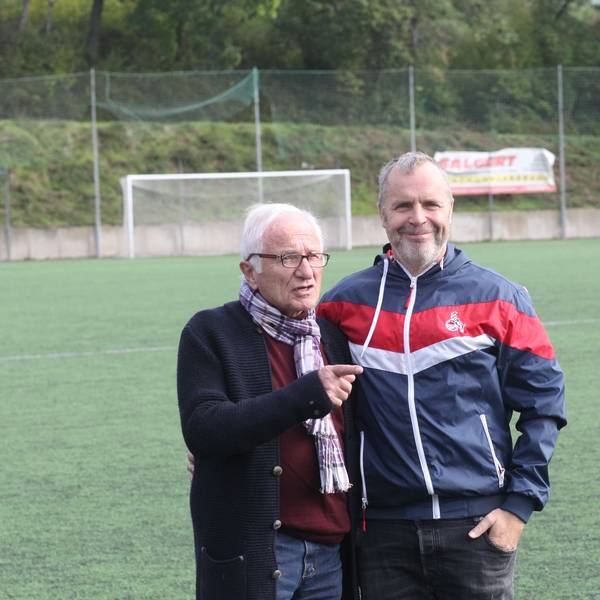 Präsident Christian Kohr (links) und Sportdirektor Oliver Bonato vom Siegburger SV 04