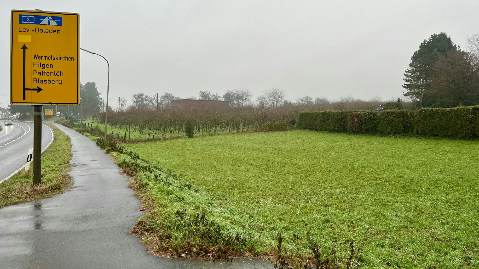 Die L 219 auf der Höhe von Neuenhaus