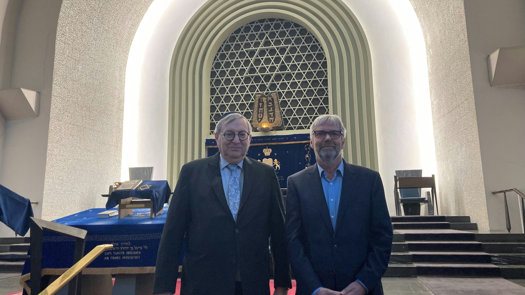 Abraham Lehrer (l.) und Jakob Schüller.