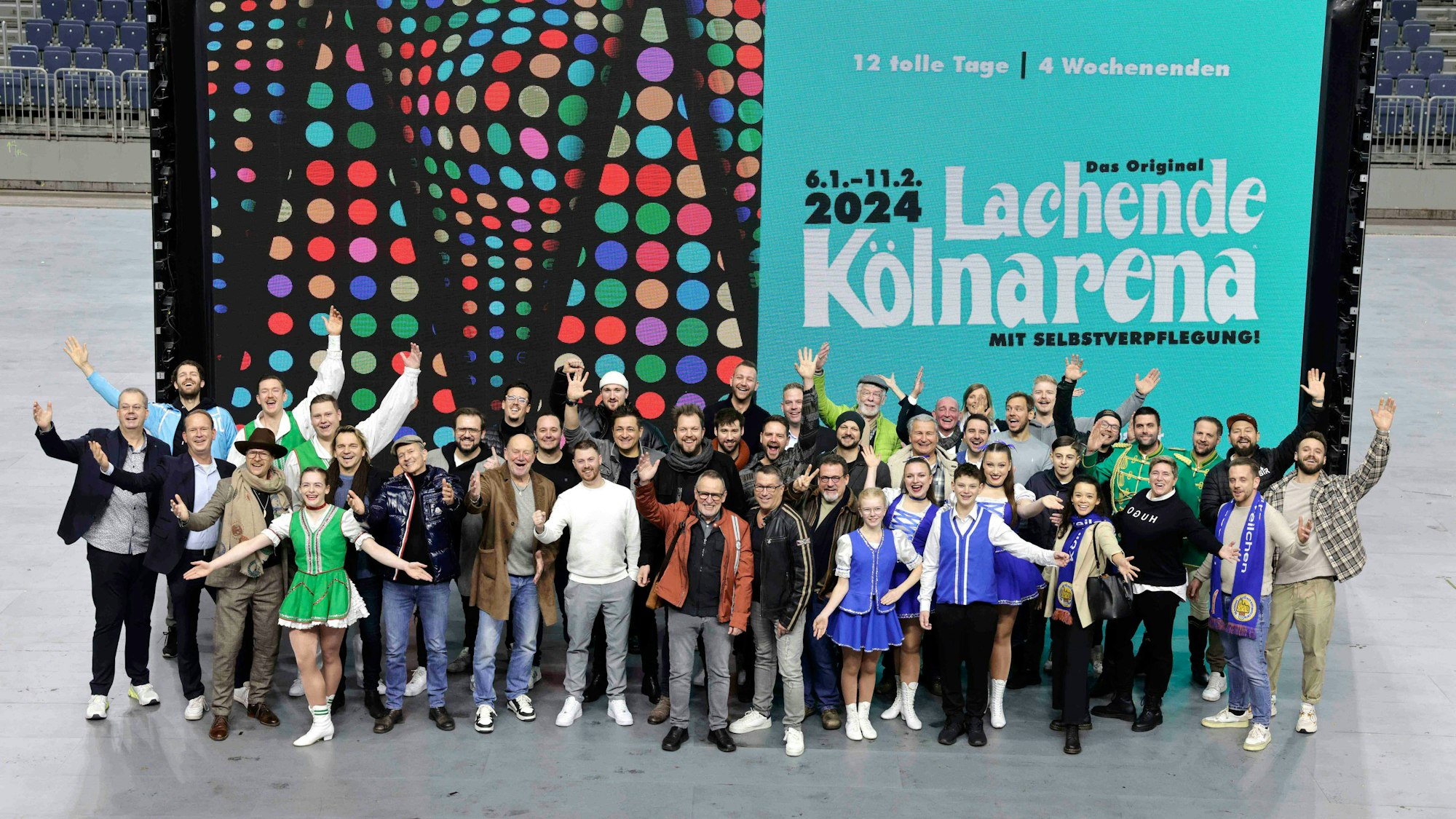 Do simmer dabei: Viele Künstlerinnen und Künstler der bekannten Bands sowie diverse Tanzgruppen werden in der Arena auftreten. Thomas Brill