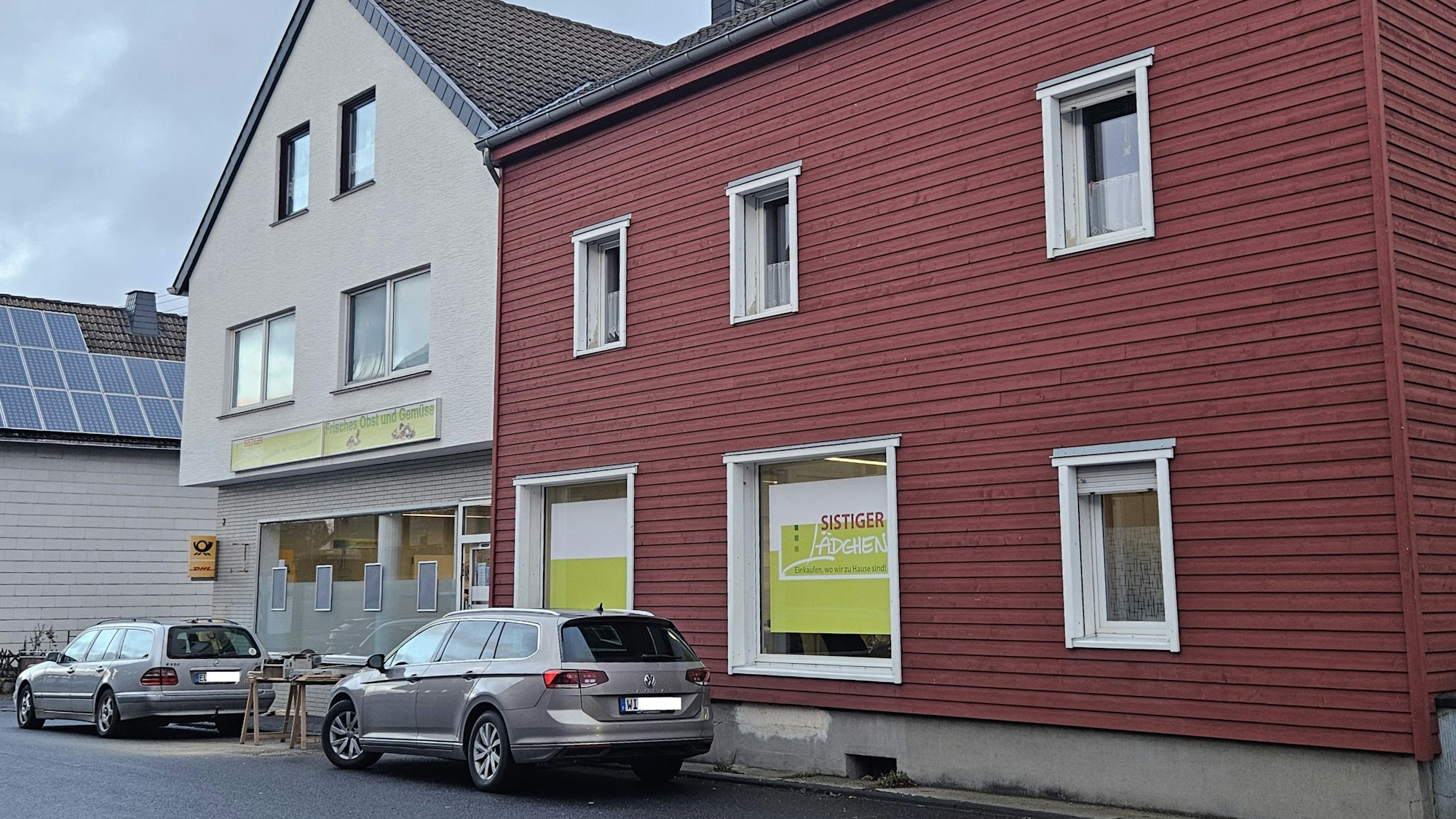 Blick auf das Gebäude, in dem das Geschäft untergebracht wird.