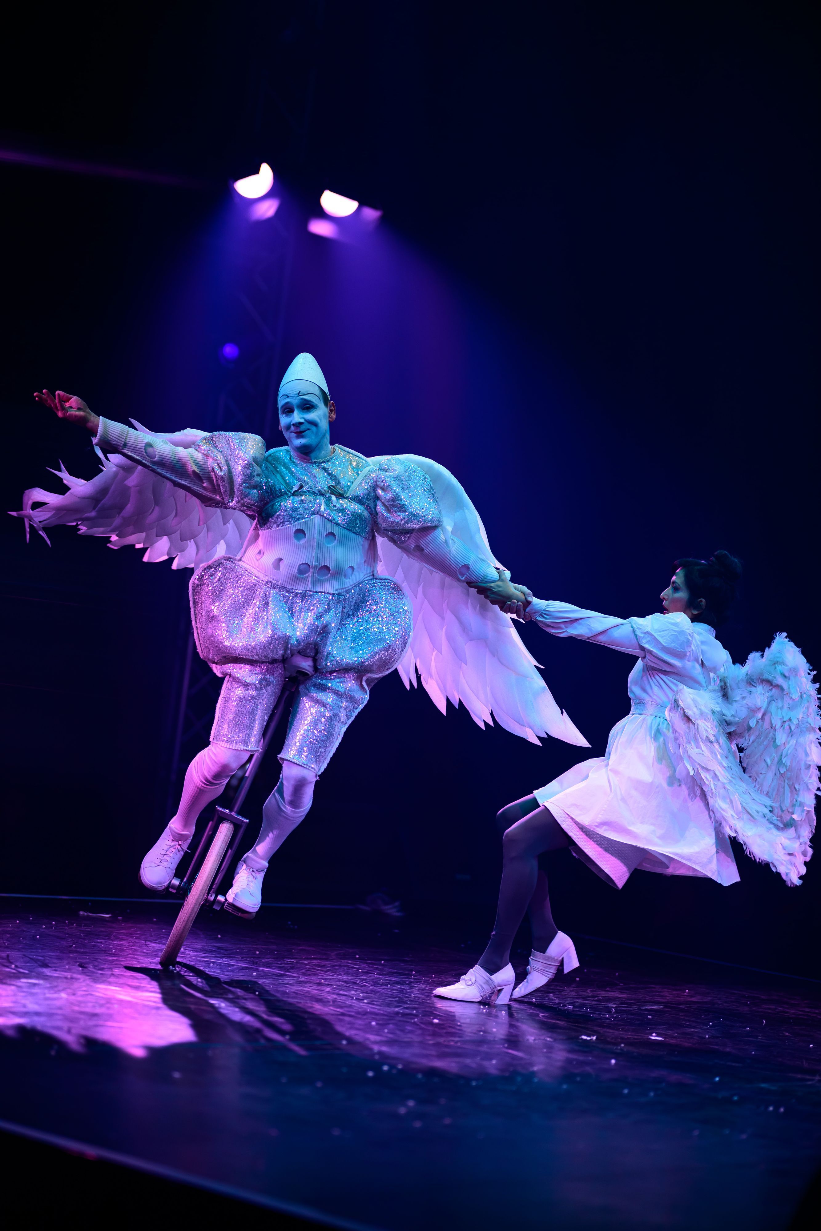 Der Cirque Bouffon feierte die Premiere der Weihnachtsshow „Celeste“.