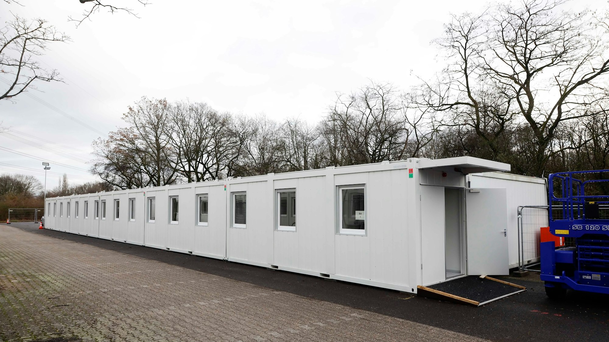 Wohnblock der Geflüchtetenunterkunft in Fühlingen.