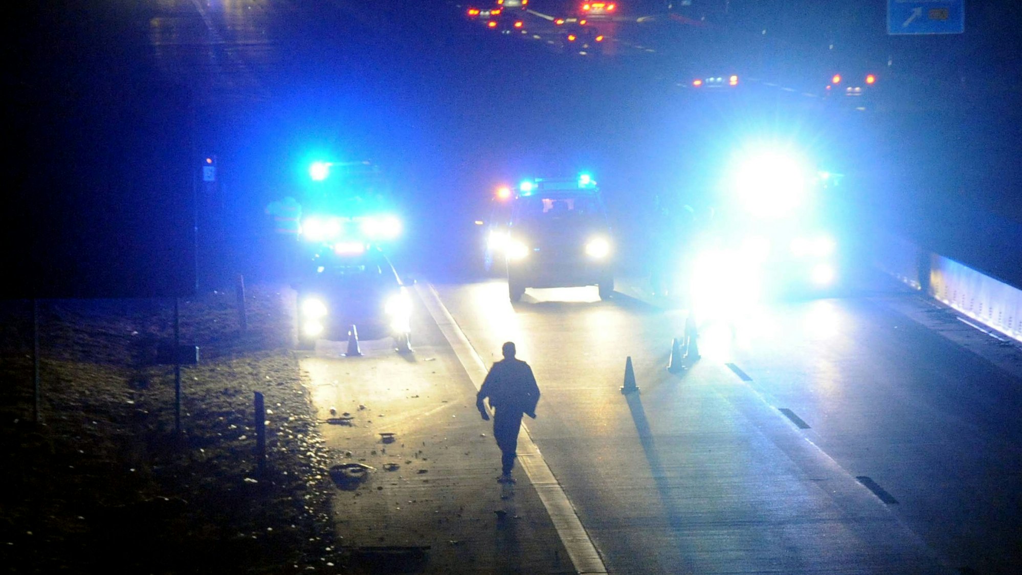 Die Autobahn wurde nach der Geisterfahrt für mehrere Stunden gesperrt (Symbolfoto).