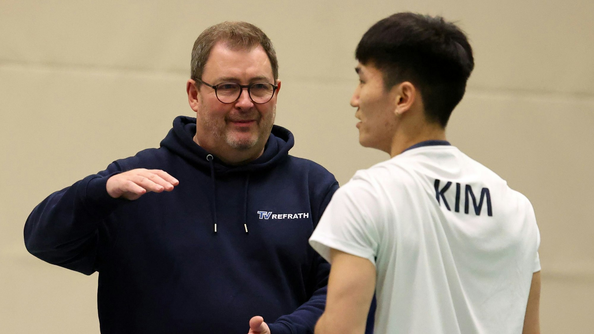 Kelzenberg und Kim im Gespräch