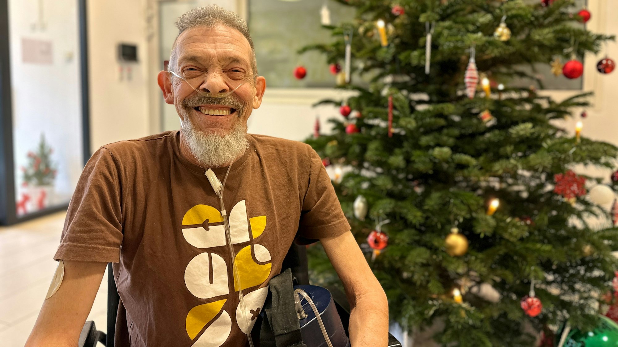 Bewohner Uwe Strauss wünscht sich vor allem Gesundheit.