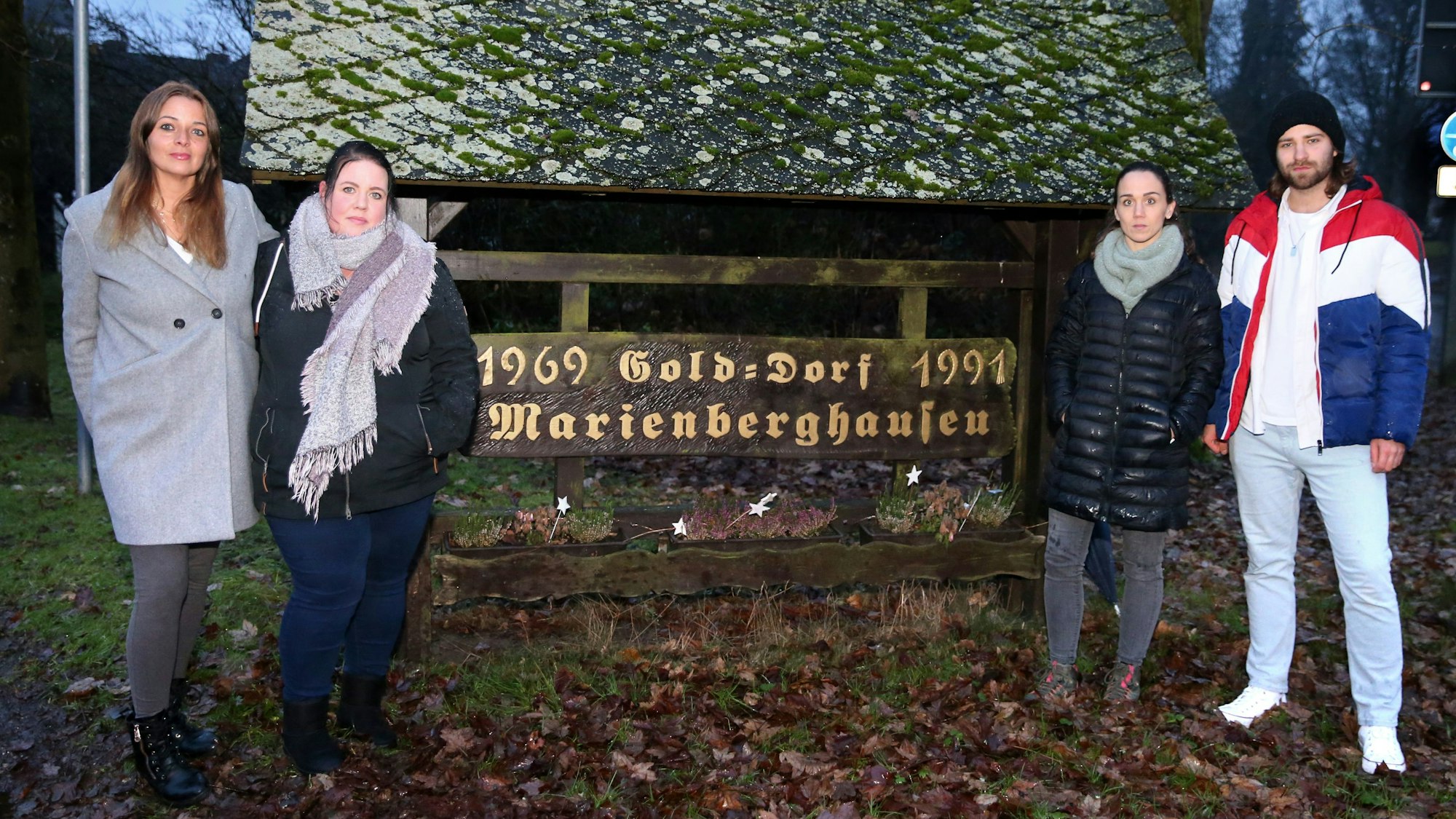 Vertreter der IG Marienberghausen, die Tom Strehle (rechts) gegründet hat.