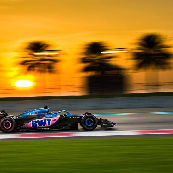 Jack Doohan vom Team BWT Alpine beim letzten Rennen des Jahres 2023 in Abu Dhabi.