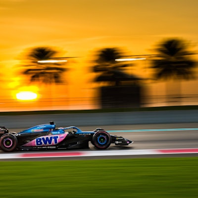 Jack Doohan vom Team BWT Alpine beim letzten Rennen des Jahres 2023 in Abu Dhabi.