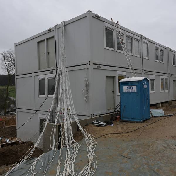 Das Foto zeigt Wohnmodule am Wiedenhof in Kürten.