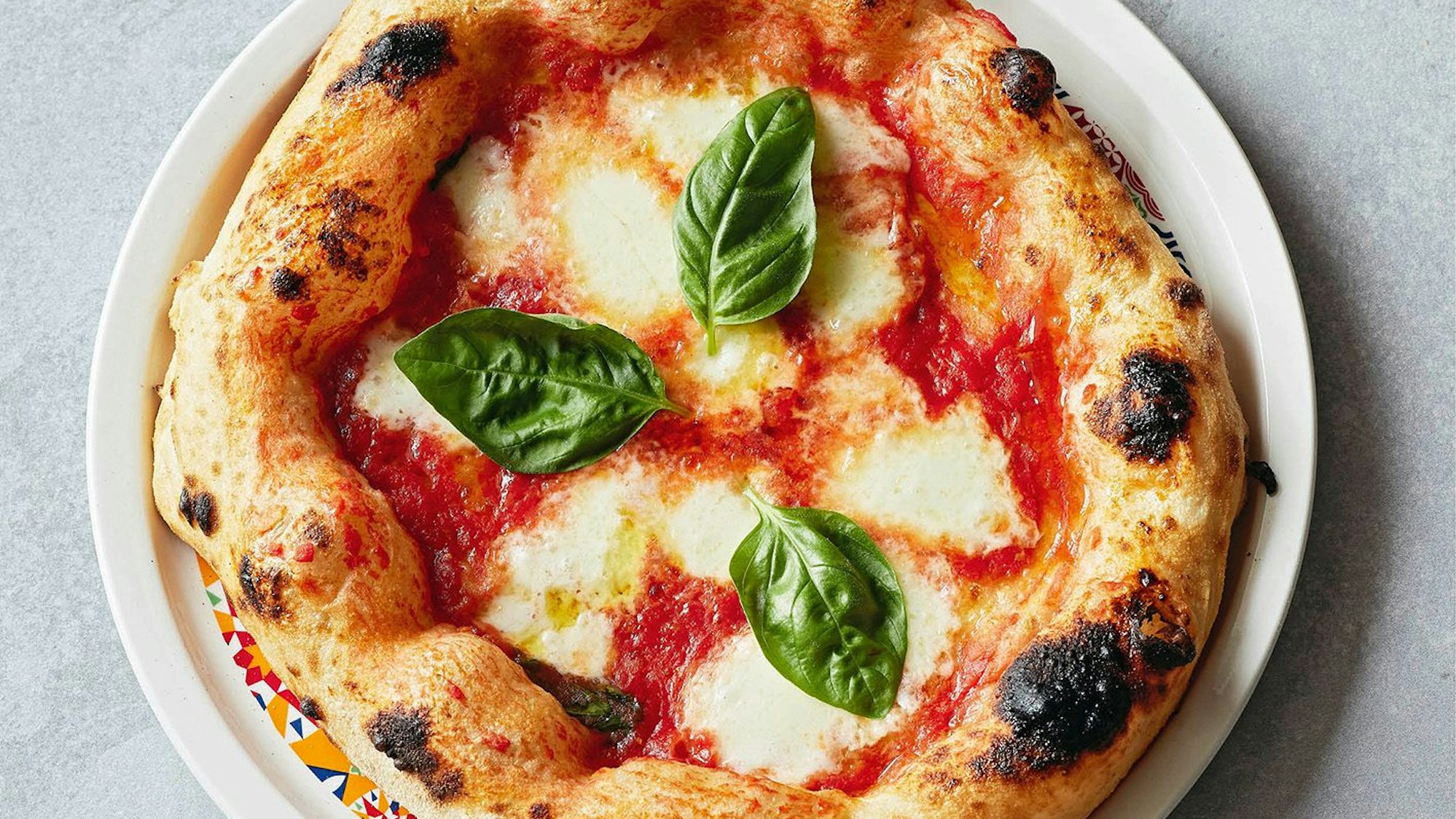 Pizza Margherita aus dem Buch "Pizza Napoletana"
