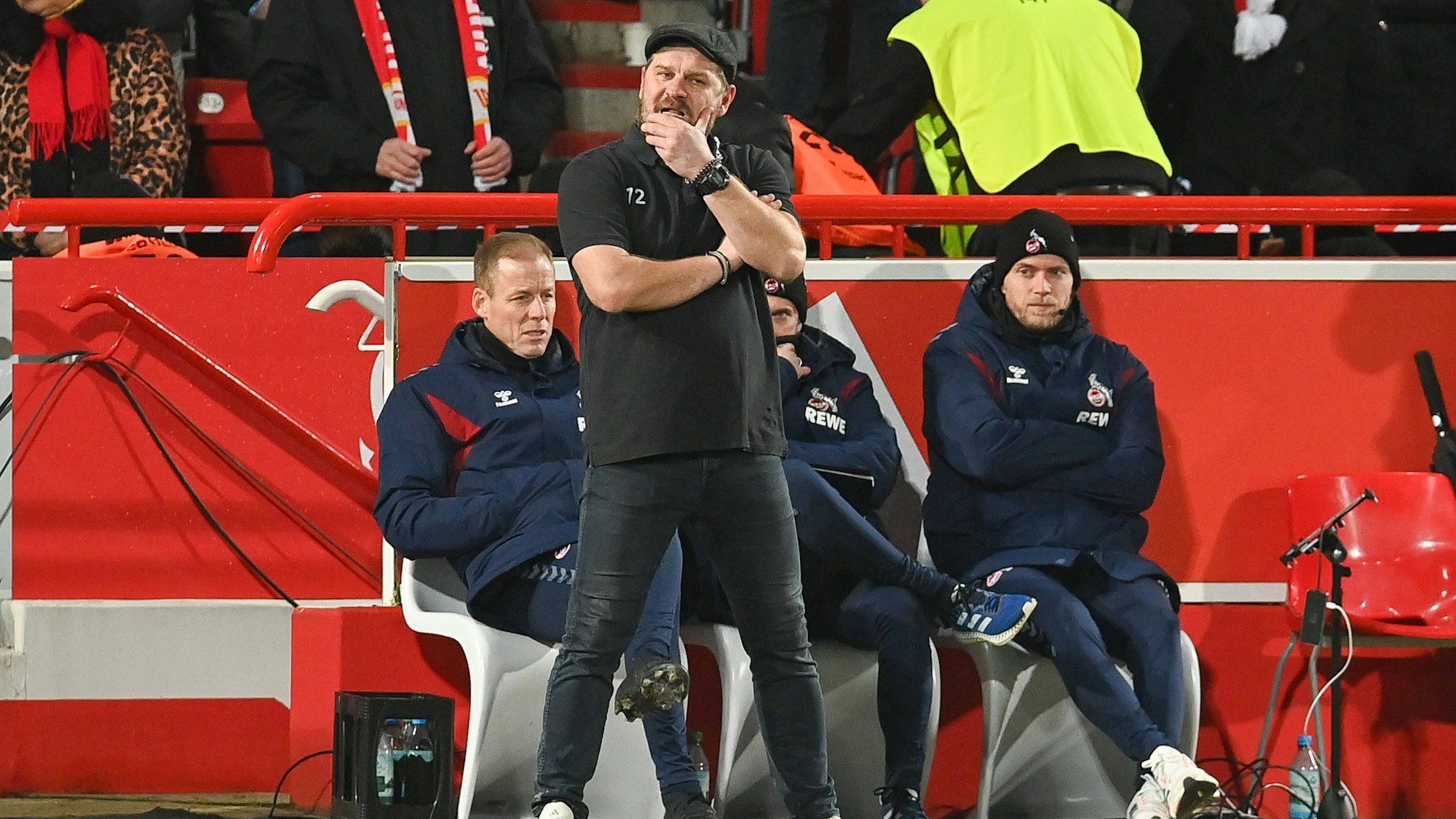 Fussball, Herren, Saison 2023/2024, 1. Bundesliga 16. Spieltag, 1. FC Union Berlin - 1. FC Köln, Trainer Steffen Baumgart 1. FC Köln ,