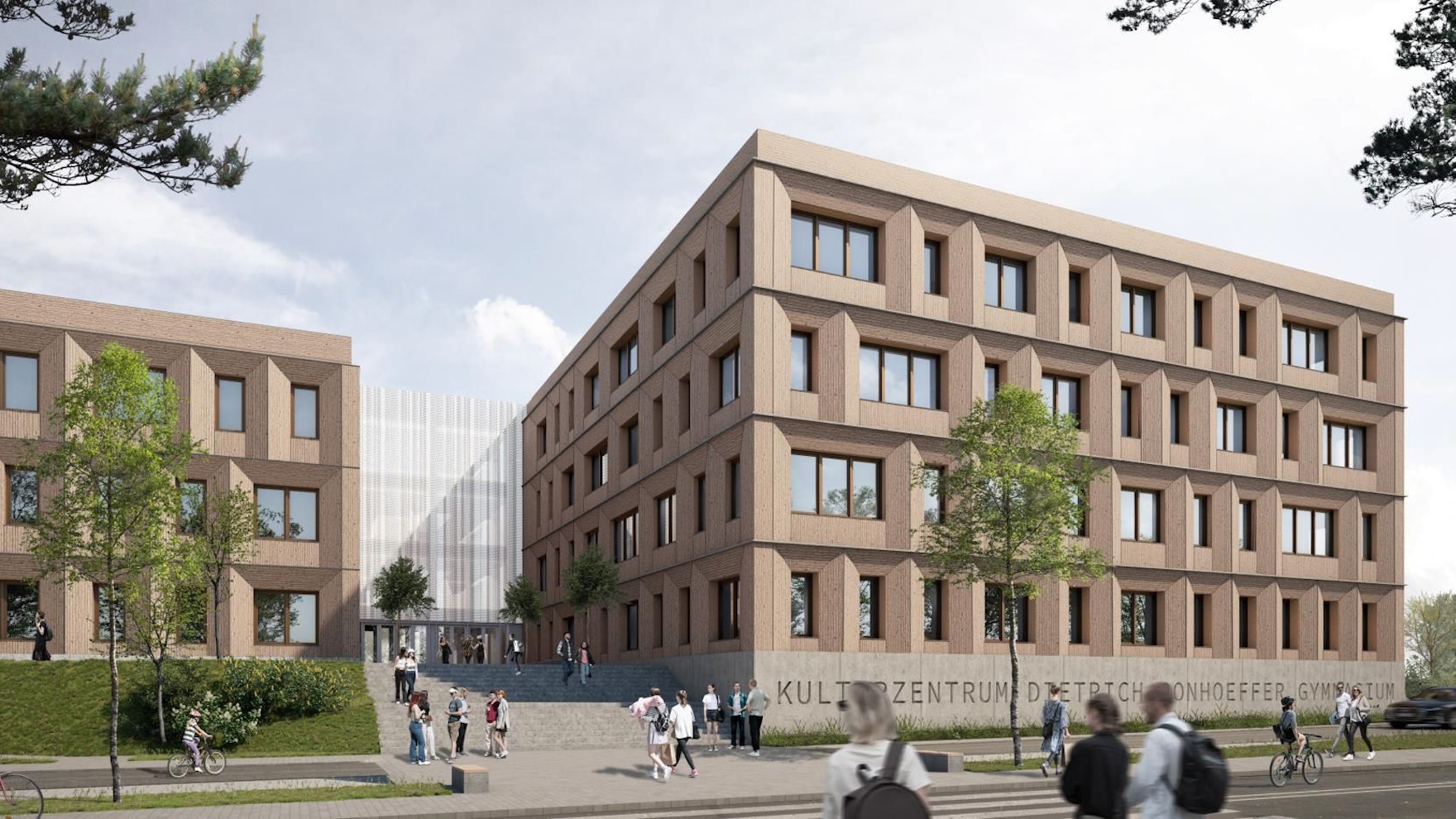 Eine Visualisierung des Neubaus.