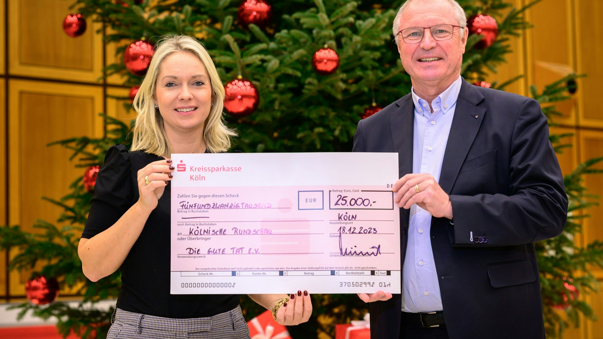 Spende an Altenhilfe - Kreissparkasse