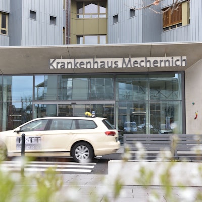 Der Haupteingang des Kreiskrankenhauses in Mechernich.